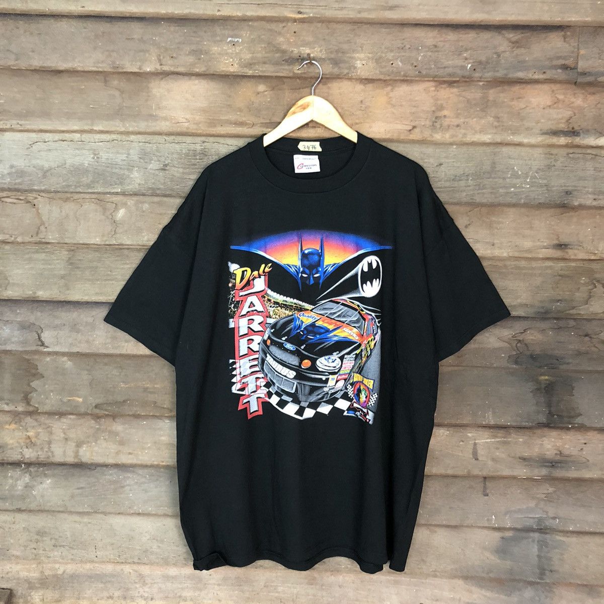 1998 Batman X Nascar X Ford X Dale Jarret vintage tee #3476
