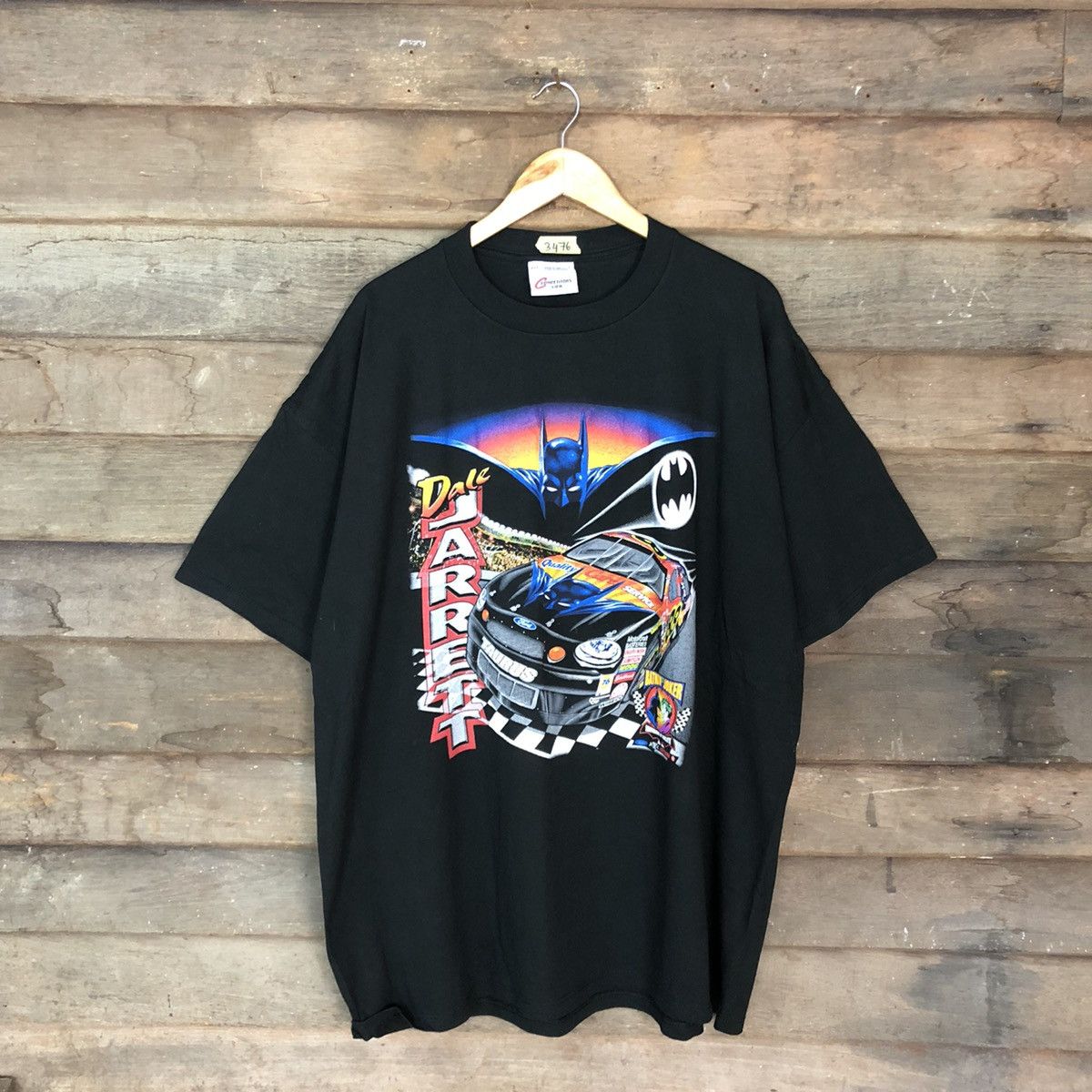 DC Comics 1998 Batman X Nascar X Ford X Dale Jarret vintage tee #3476 Size US XXL / EU 58 / 5 - 3 Thumbnail
