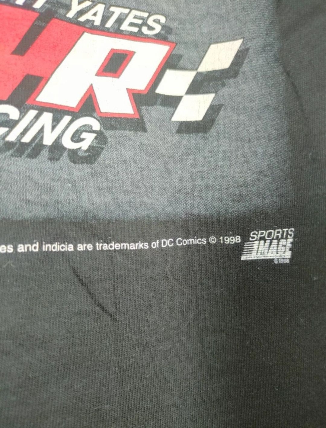 DC Comics 1998 Batman X Nascar X Ford X Dale Jarret vintage tee #3476 Size US XXL / EU 58 / 5 - 17 Thumbnail