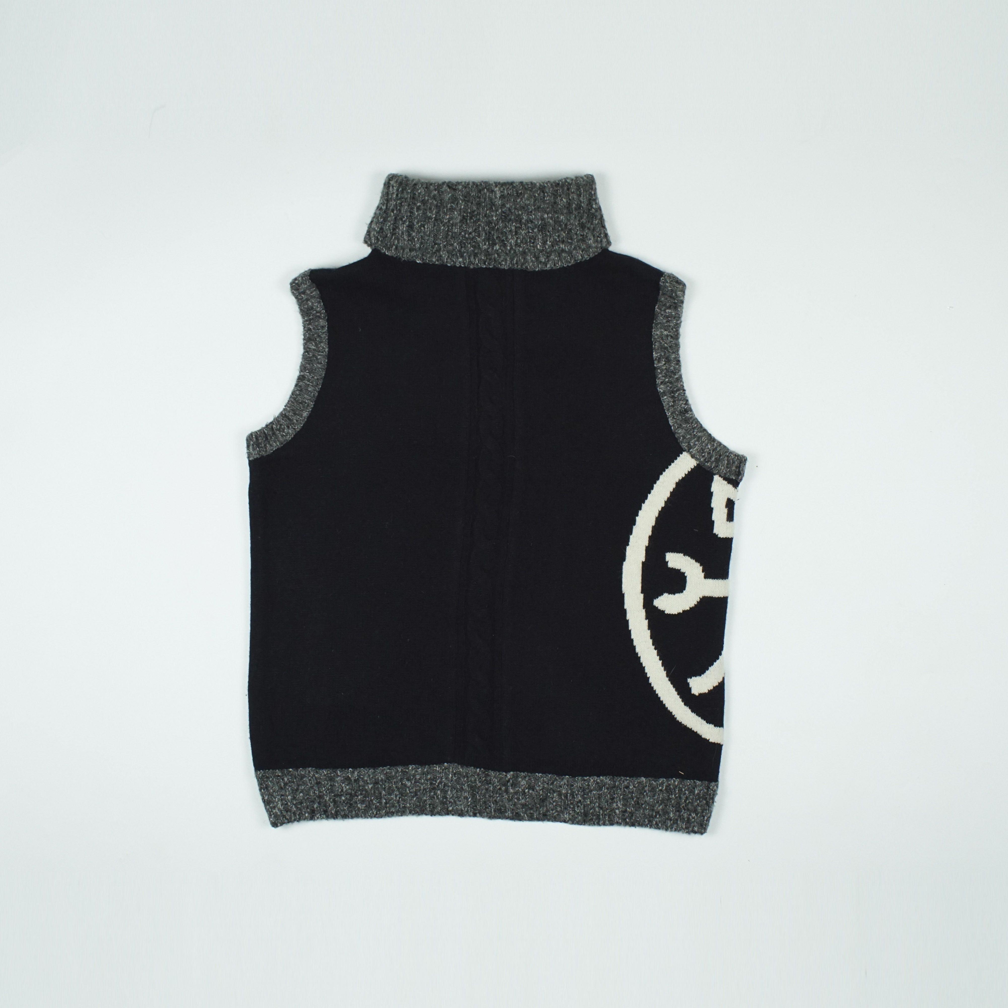 Jean Charles De Castelbajac *NoTariff CASTELBAJAC Big Logo Knitted Vest Size ONE SIZE - 4 Thumbnail