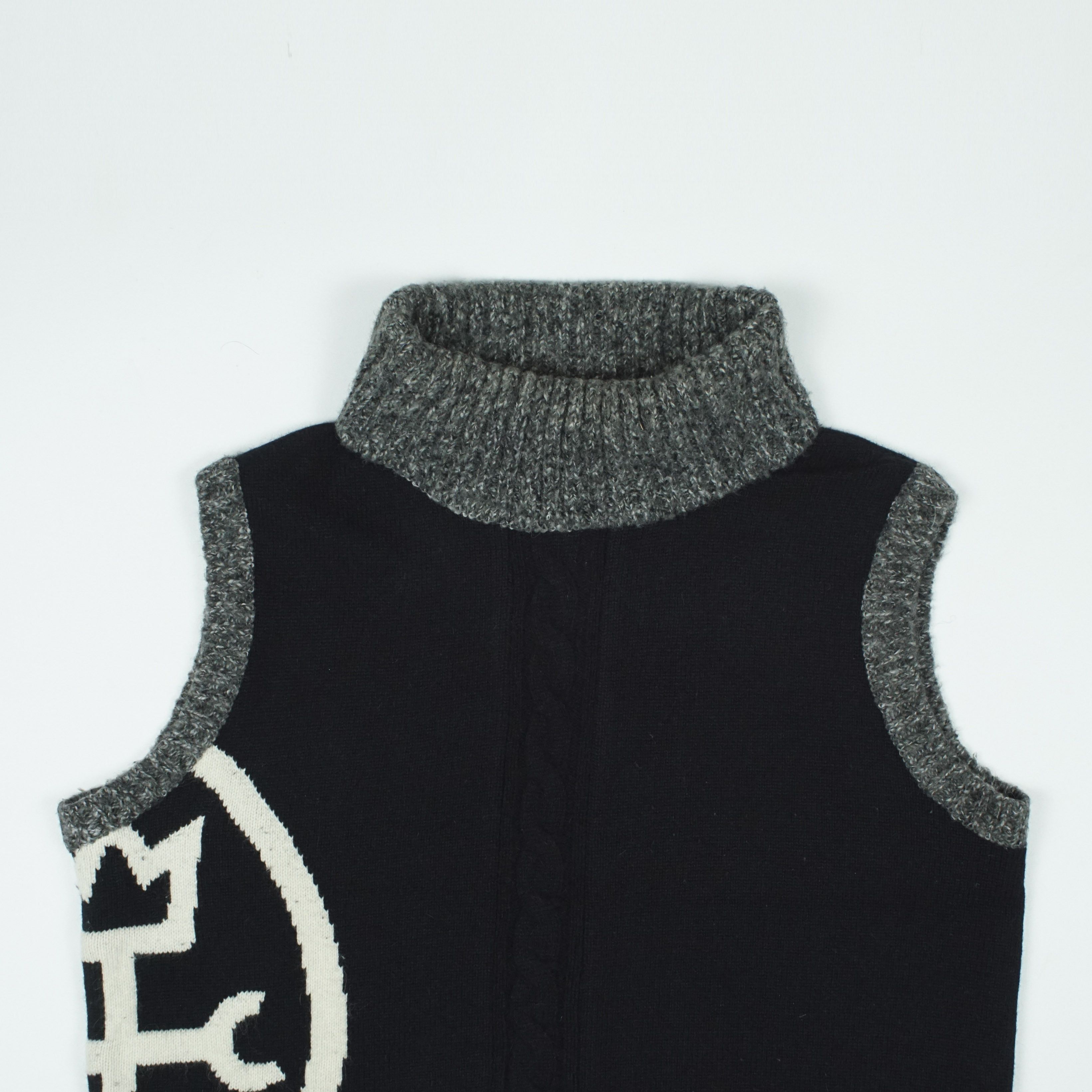 Jean Charles De Castelbajac *NoTariff CASTELBAJAC Big Logo Knitted Vest Size ONE SIZE - 2 Thumbnail