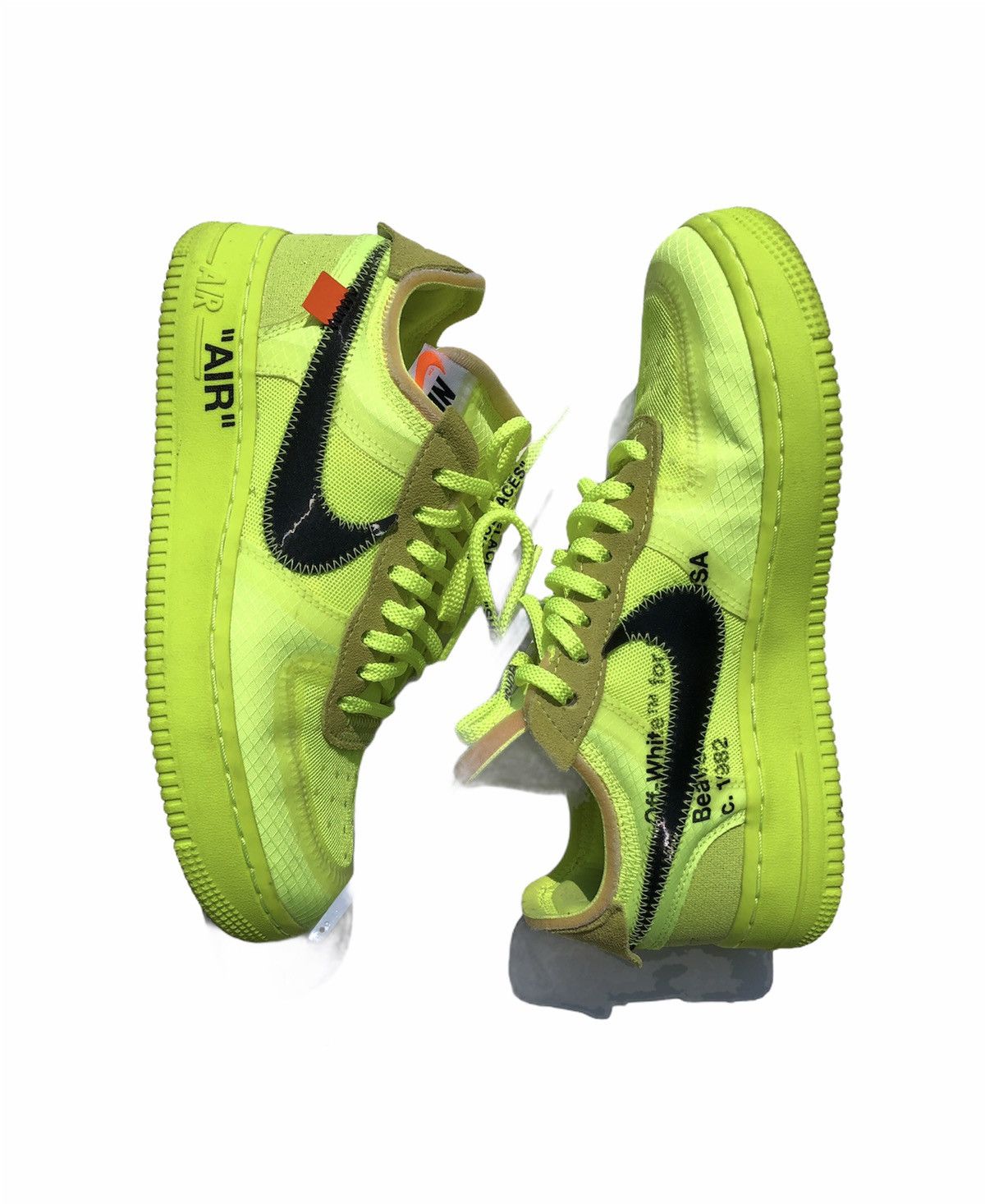 Nike × Off-White Nike x Off-White "The 10" Air Force 1 Low Volt/Black Size US 5 / EU 37 - 4 Thumbnail