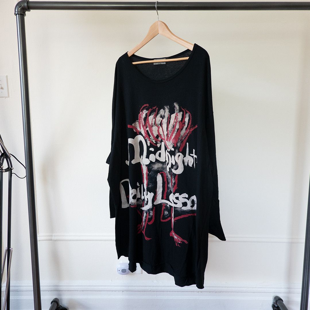 Yohji Yamamoto Pour Homme SS18 Midnight Daily Lessons Crewneck Shirt Size US L / EU 52-54 / 3 - 1 Thumbnail