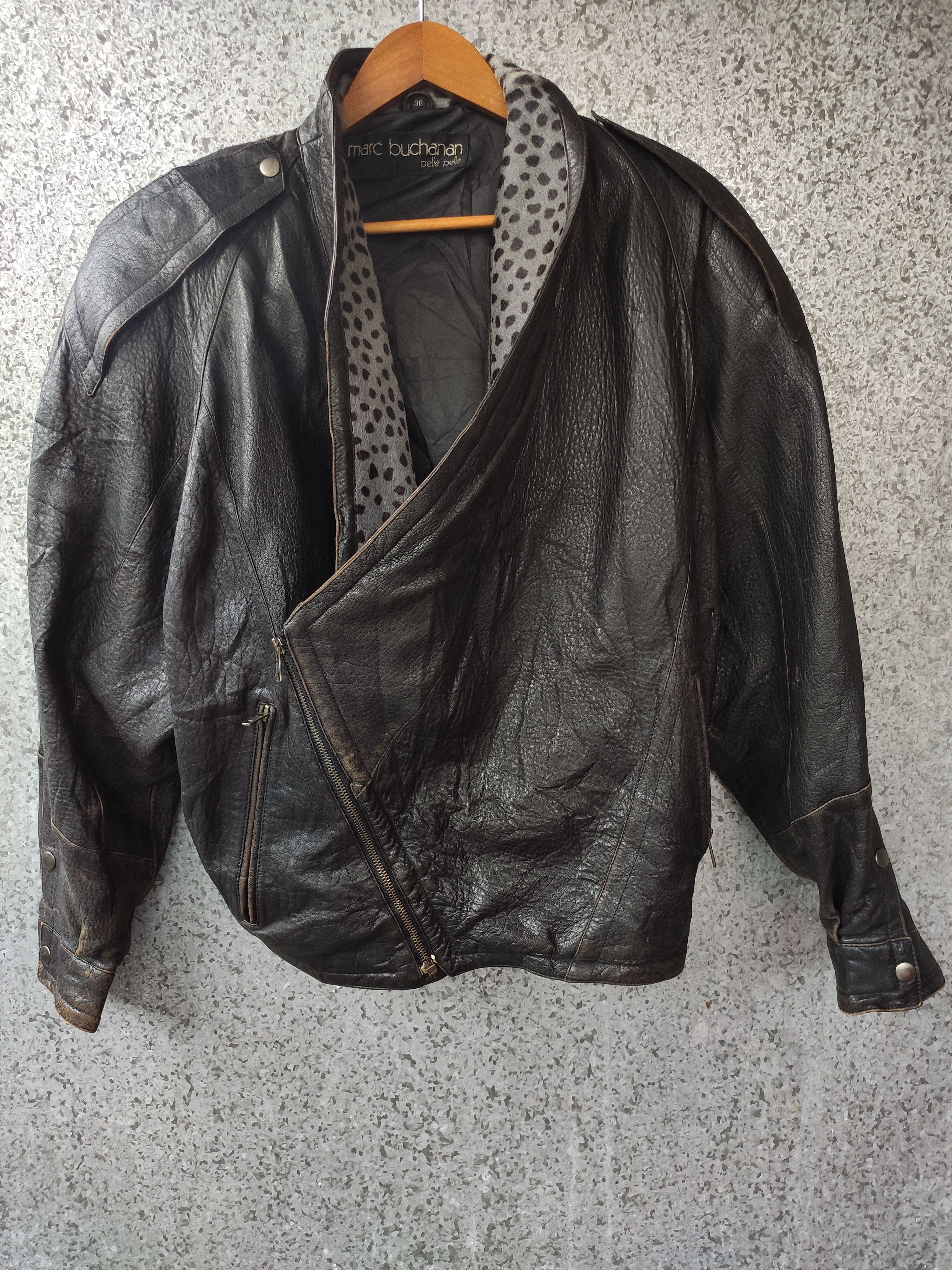 Marc Buchanan Vintage Marc Buchanan Pelle Pelle leather jacket Size US M / EU 48-50 / 2 - 1 Thumbnail