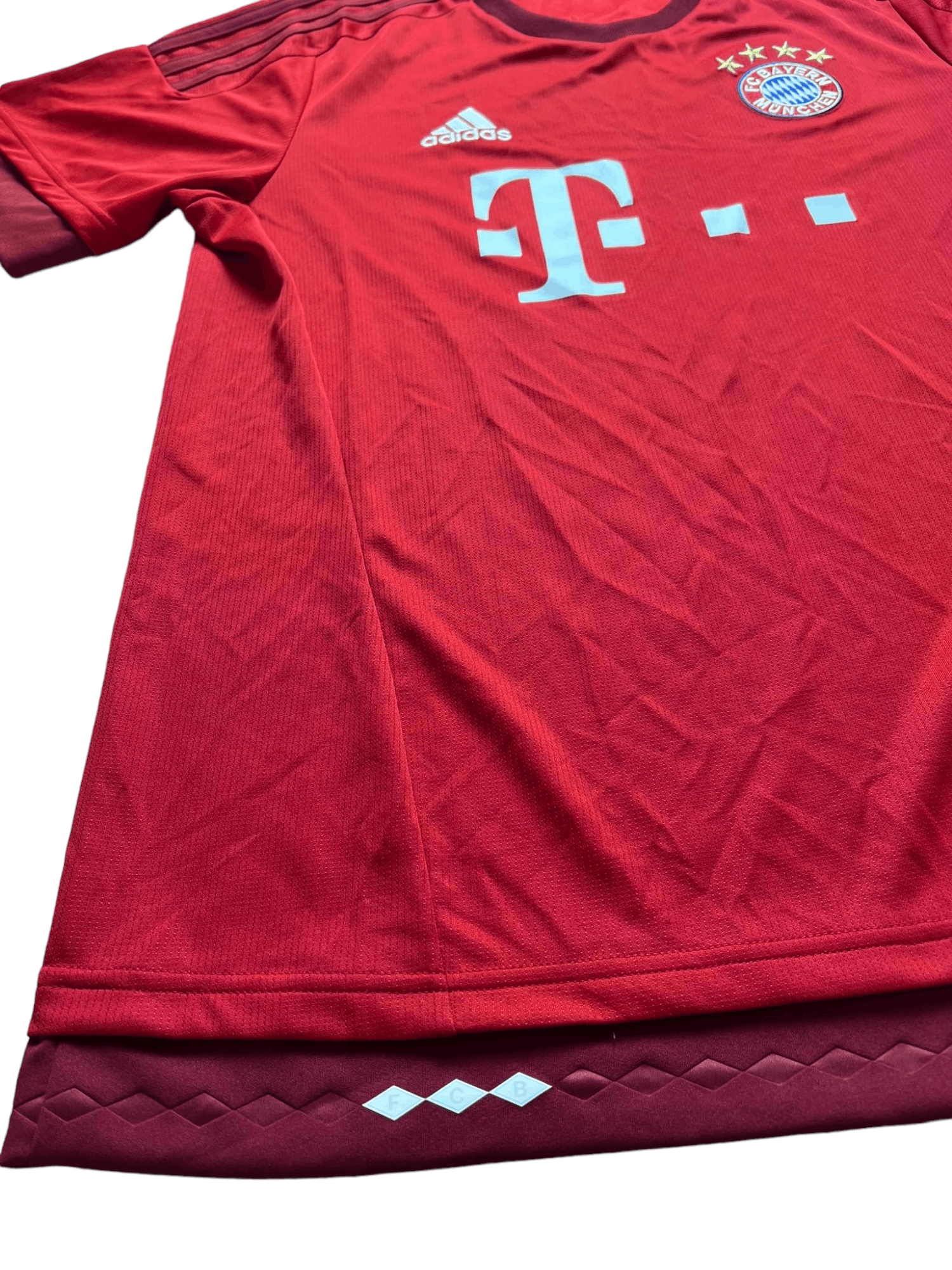 Adidas FC Bayer Munchen 2015/2016 Home soccer Jersey Size US L / EU 52-54 / 3 - 6 Thumbnail
