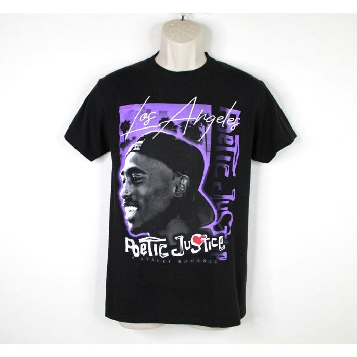 Vintage Poetic Justice Shirt Mens Small Tupac Shakur 2Pac Retro Rap Hip ...