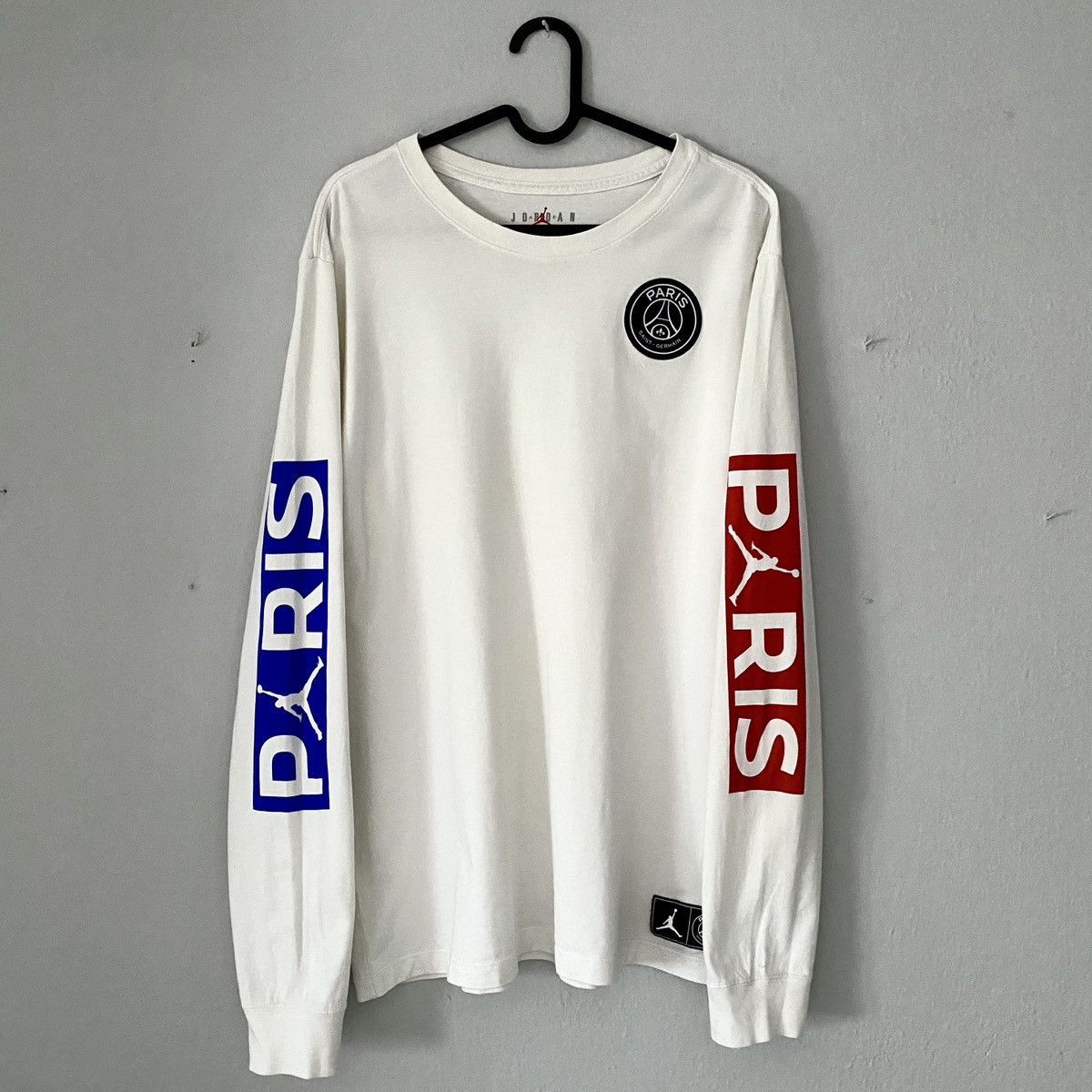 Jordan Brand × Nike PSG Paris Air Nike Jordan White Logo Soccer Long-sleeve Kit Size US L / EU 52-54 / 3 - 2 Thumbnail