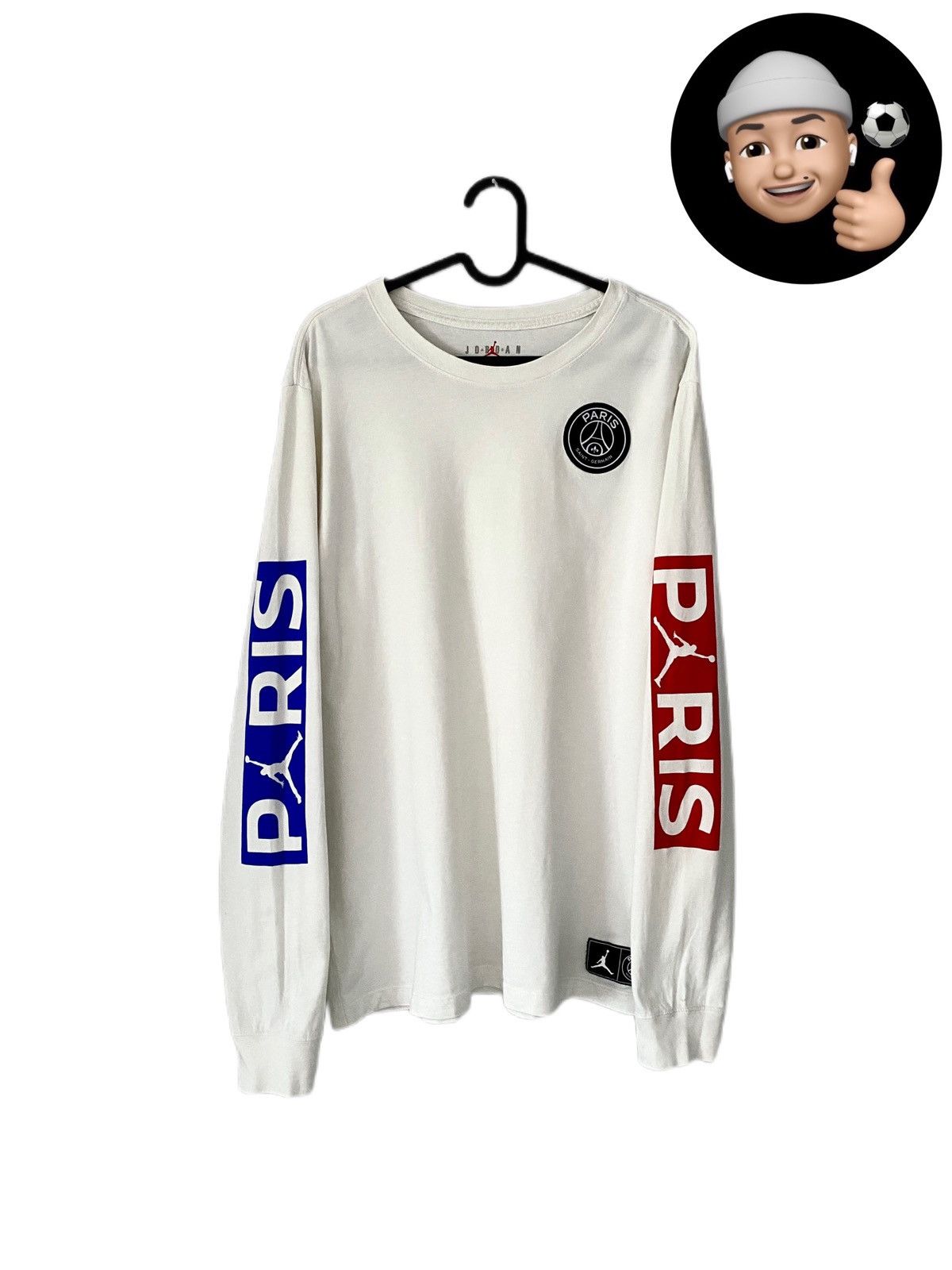 Jordan Brand × Nike PSG Paris Air Nike Jordan White Logo Soccer Long-sleeve Kit Size US L / EU 52-54 / 3 - 1 Thumbnail