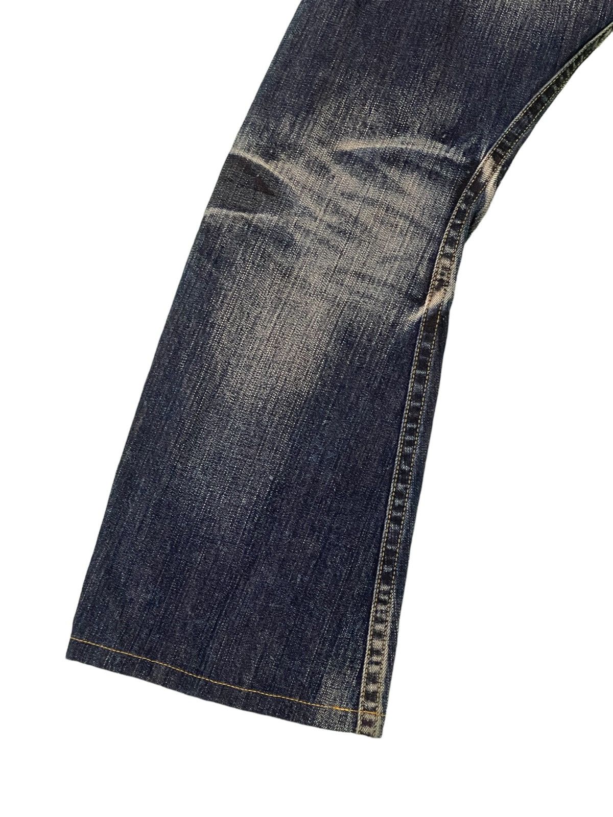 Japanese Brand Flare Jeans Rattletrap Curv Leg Acid Wash Boot Cut 2🟦3 Size US 30 / EU 46 - 5 Thumbnail