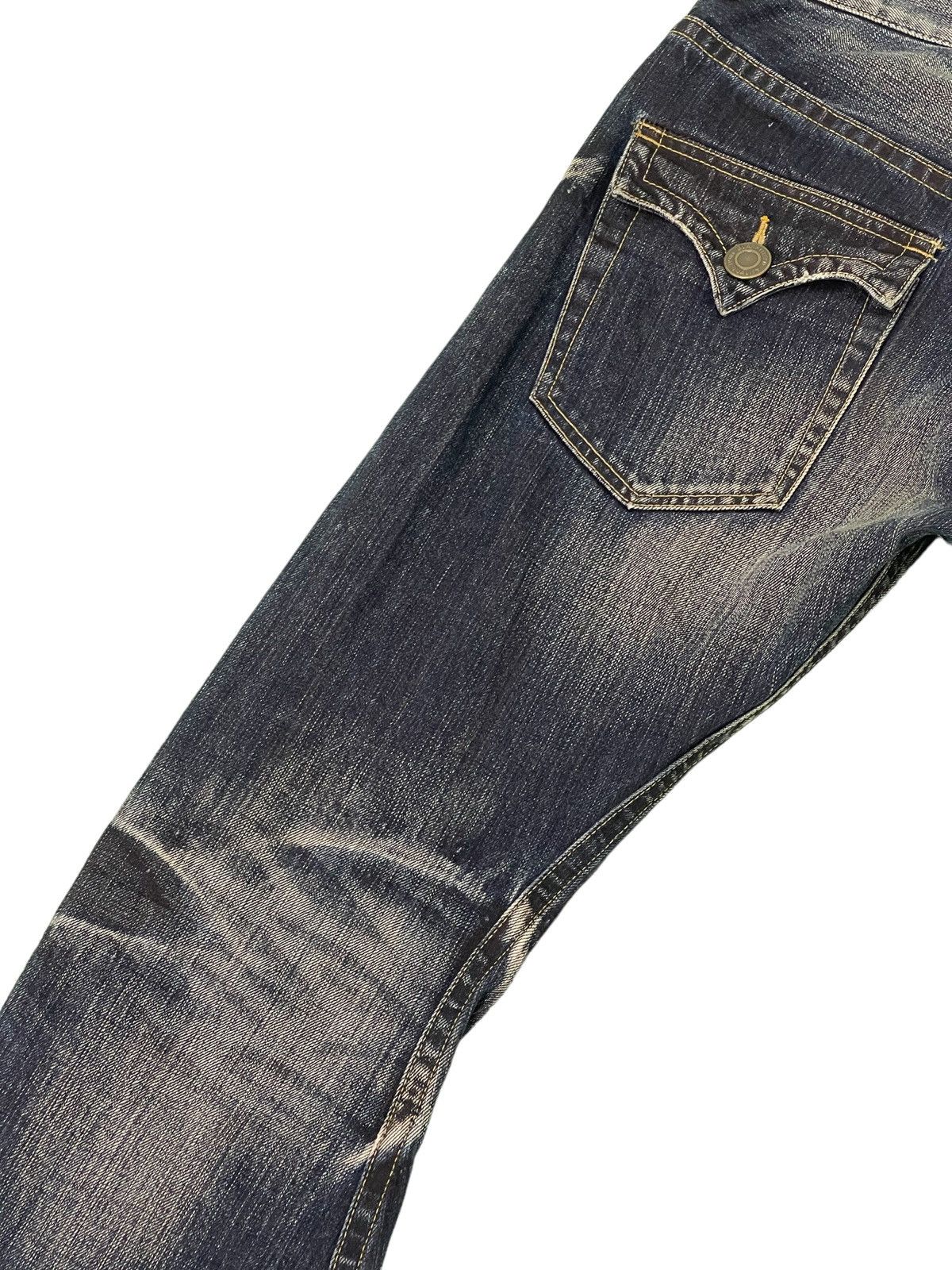Japanese Brand Flare Jeans Rattletrap Curv Leg Acid Wash Boot Cut 2🟦3 Size US 30 / EU 46 - 7 Thumbnail
