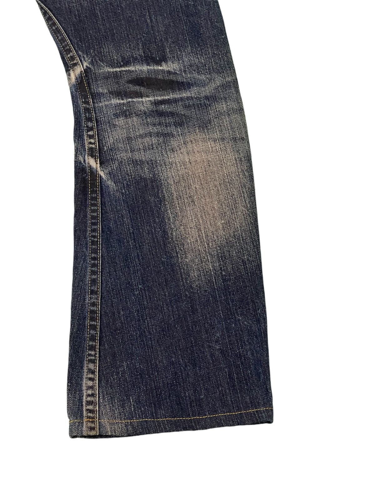 Japanese Brand Flare Jeans Rattletrap Curv Leg Acid Wash Boot Cut 2🟦3 Size US 30 / EU 46 - 4 Thumbnail
