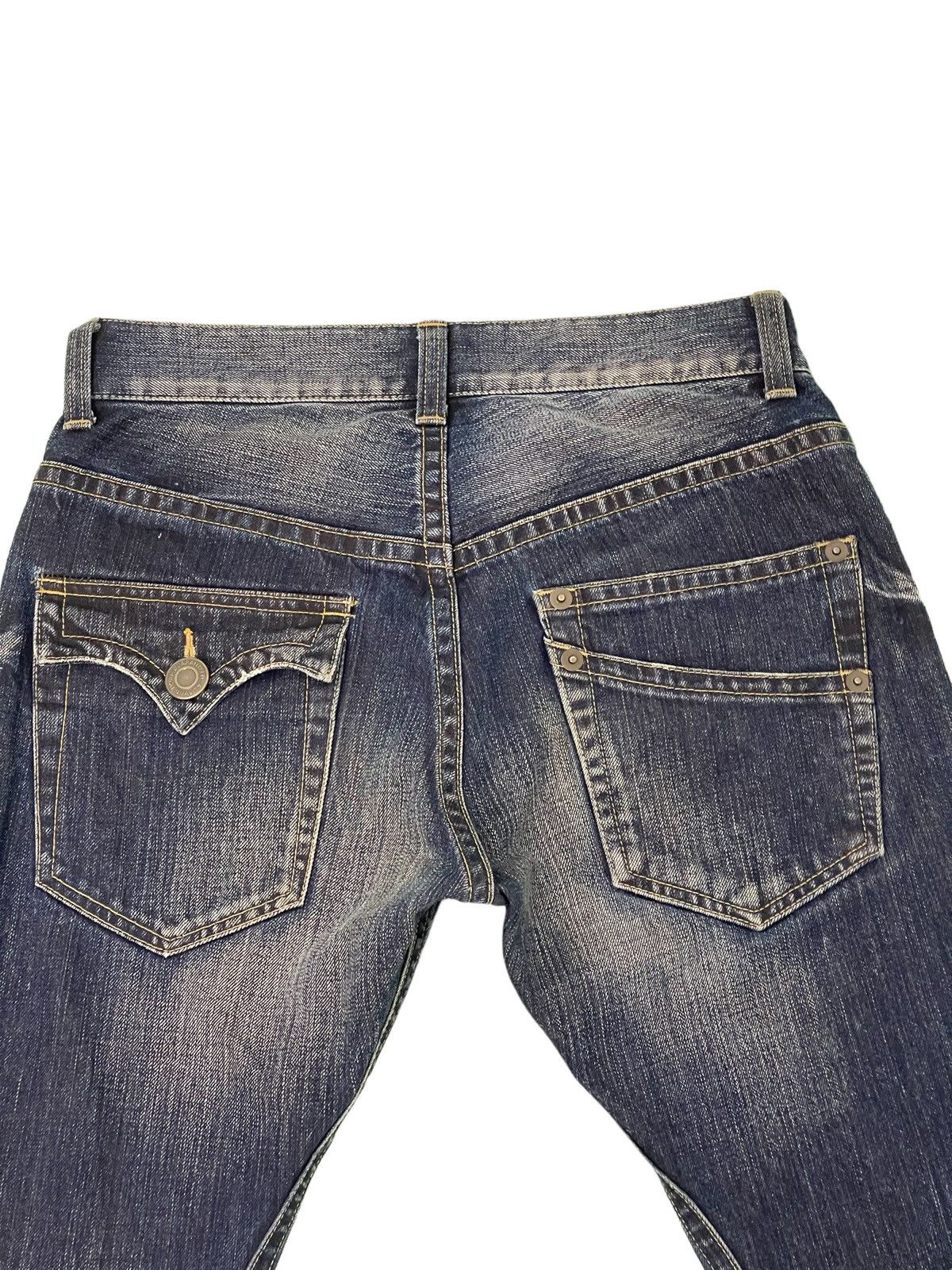 Japanese Brand Flare Jeans Rattletrap Curv Leg Acid Wash Boot Cut 2🟦3 Size US 30 / EU 46 - 8 Thumbnail