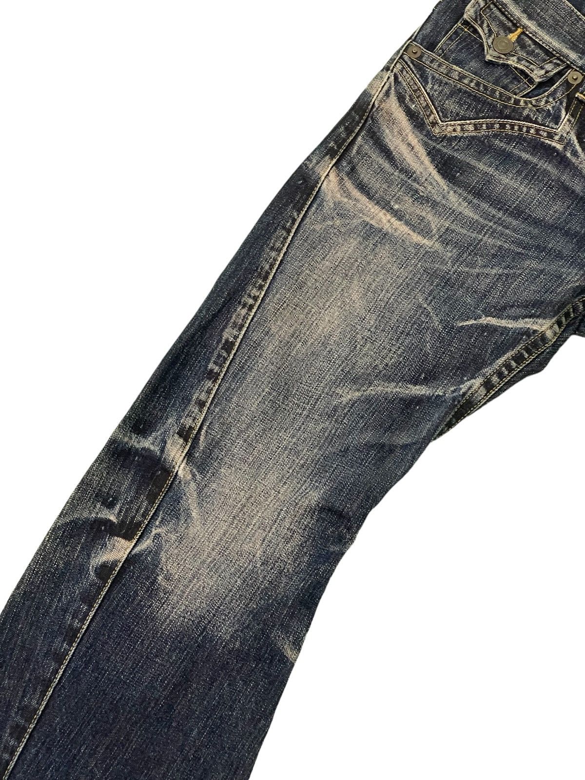 Japanese Brand Flare Jeans Rattletrap Curv Leg Acid Wash Boot Cut 2🟦3 Size US 30 / EU 46 - 14 Thumbnail