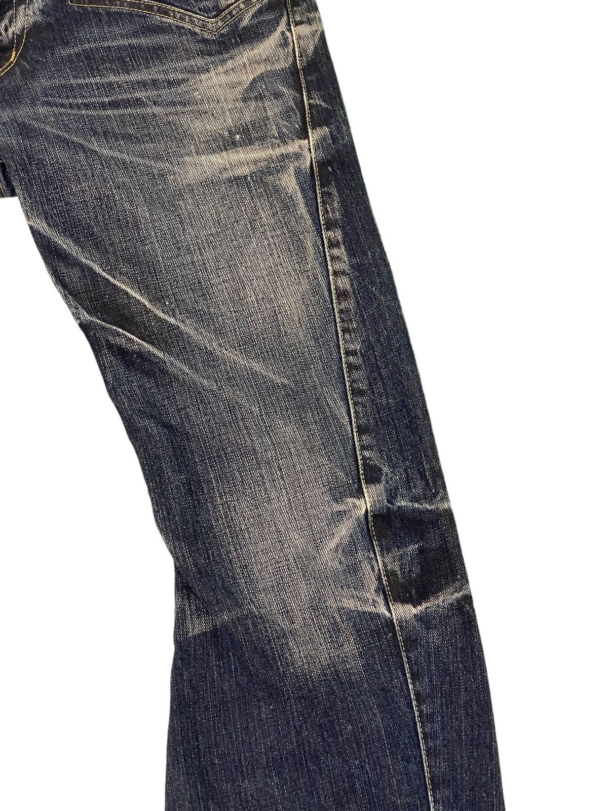 Japanese Brand Flare Jeans Rattletrap Curv Leg Acid Wash Boot Cut 2🟦3 Size US 30 / EU 46 - 15 Thumbnail