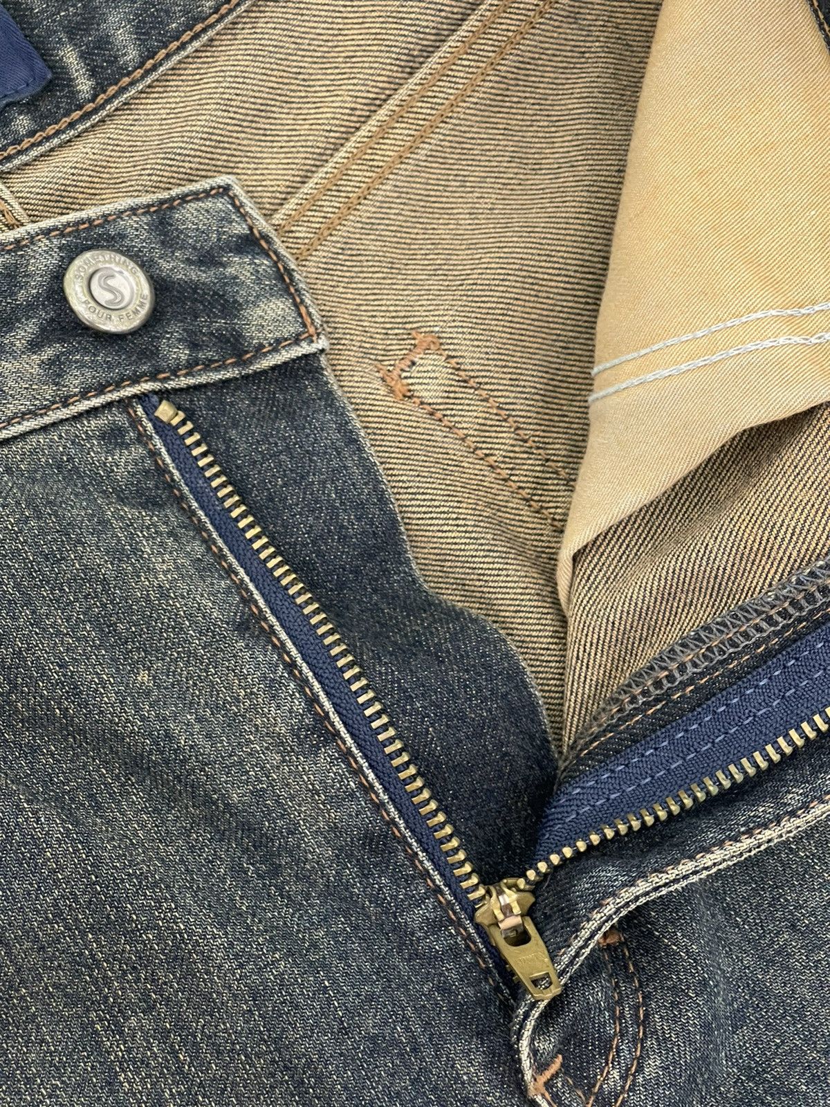 Edwin Flare Jeans Something Edwin Japan Low Rise Boot Cut 2🟦3 Size US 28 / EU 44 - 20 Thumbnail