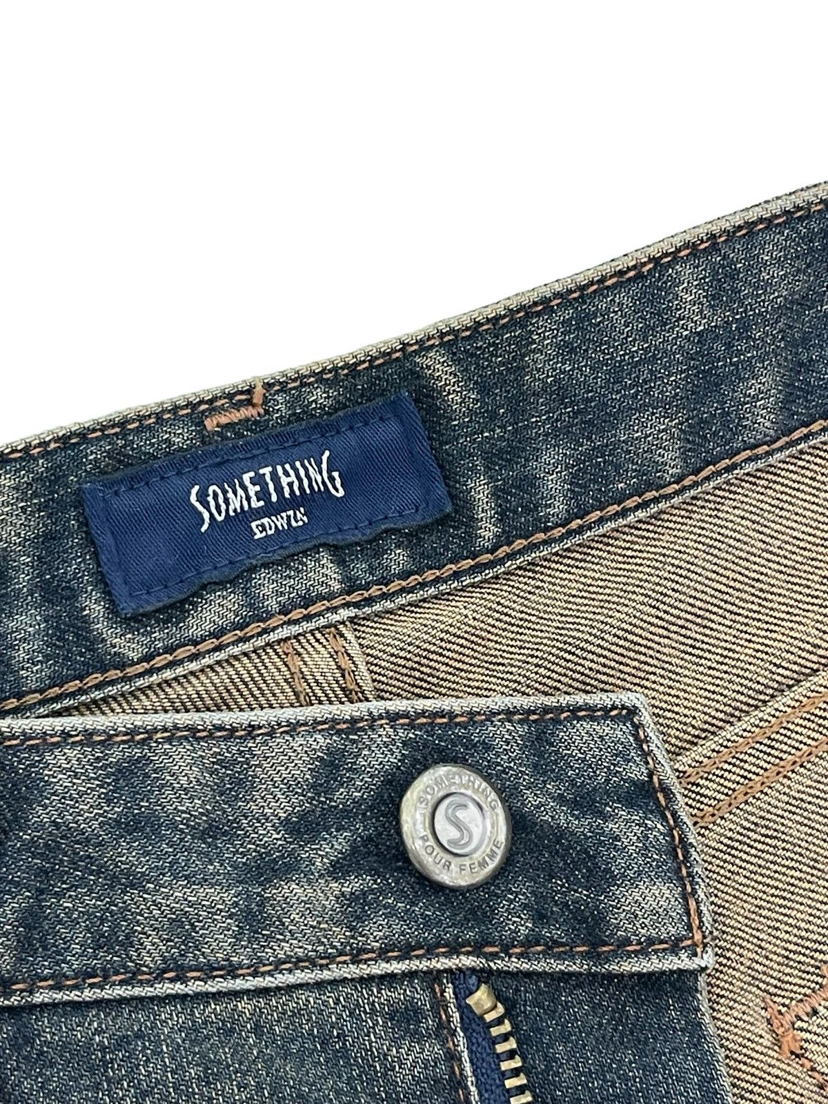 Edwin Flare Jeans Something Edwin Japan Low Rise Boot Cut 2🟦3 Size US 28 / EU 44 - 8 Thumbnail