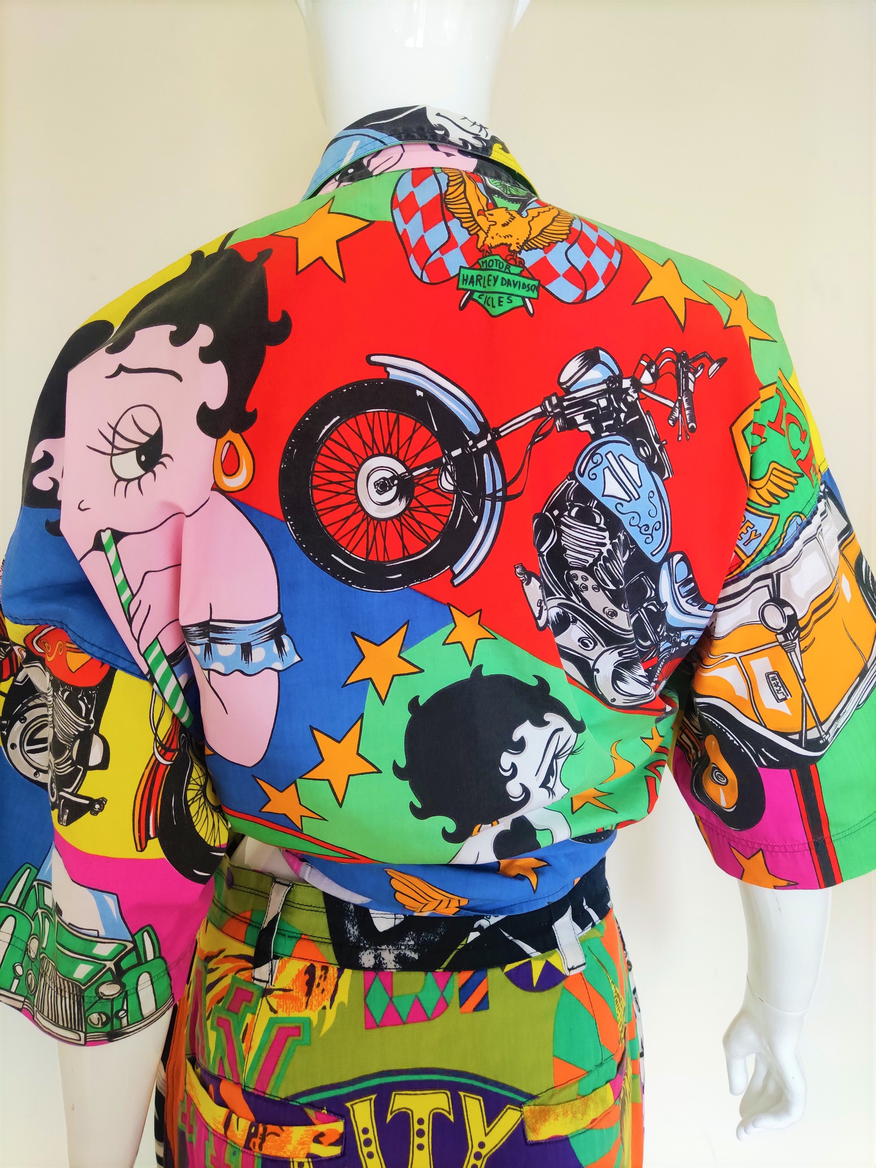 Versace Vintage Versace Betty Boop Pop Art Pin up T-shirt Top Shirt Size US M / EU 48-50 / 2 - 8 Thumbnail
