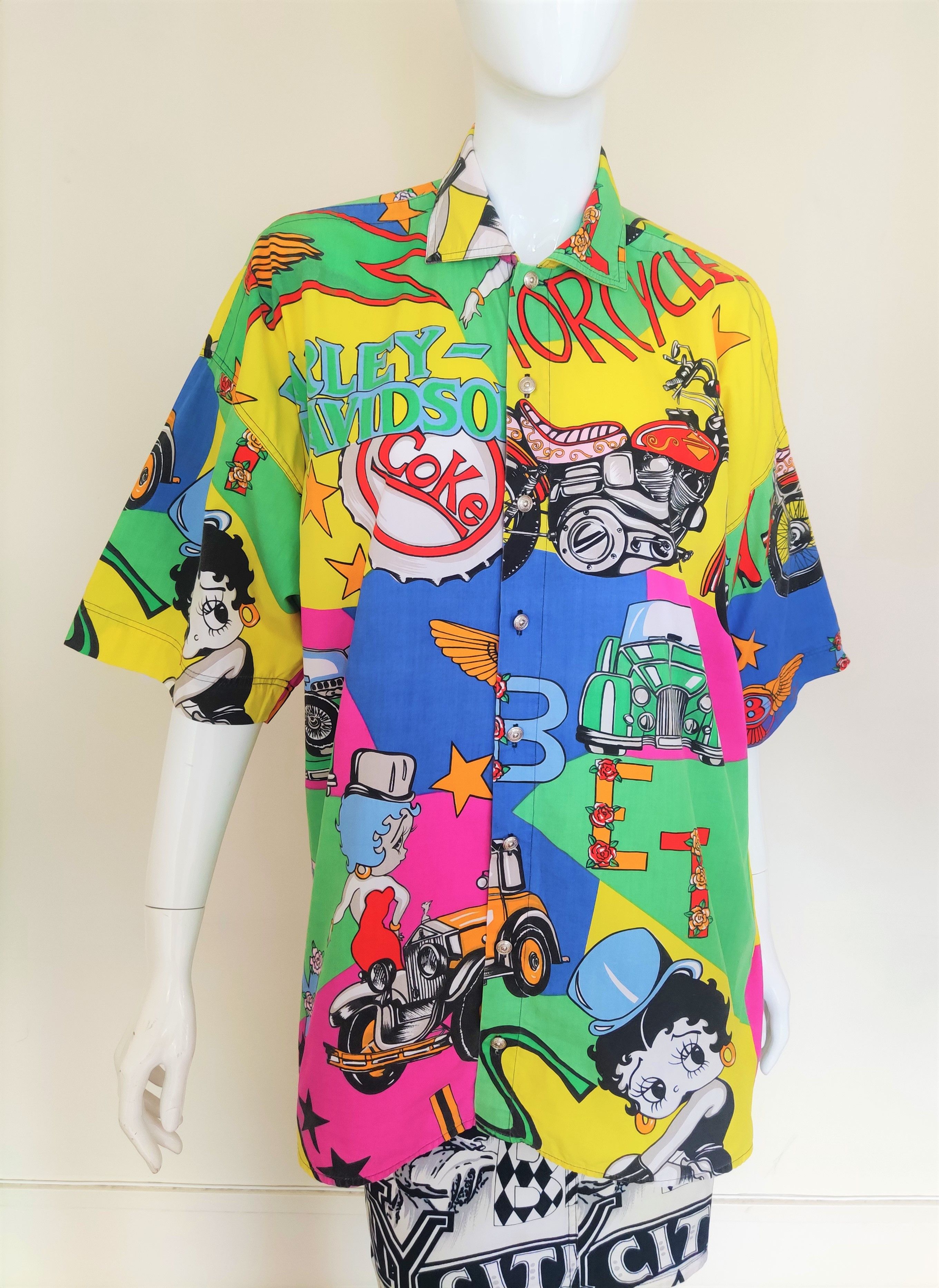 Versace Vintage Versace Betty Boop Pop Art Pin up T-shirt Top Shirt Size US M / EU 48-50 / 2 - 2 Thumbnail