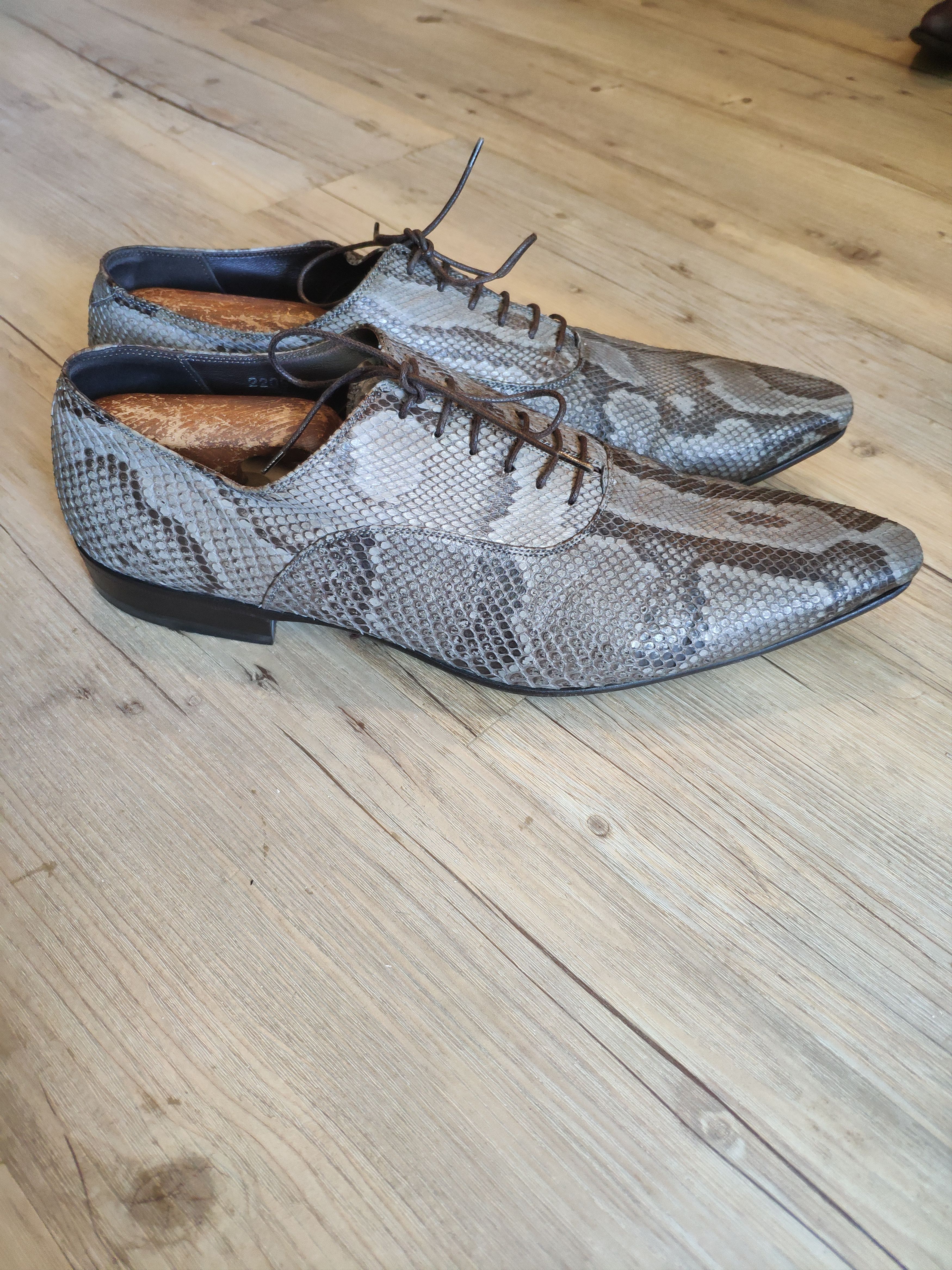 Gianni Barbato GRAIL! Python derbies. Chic like Saint Laurent or Dior Size US 10 / EU 43 - 4 Thumbnail