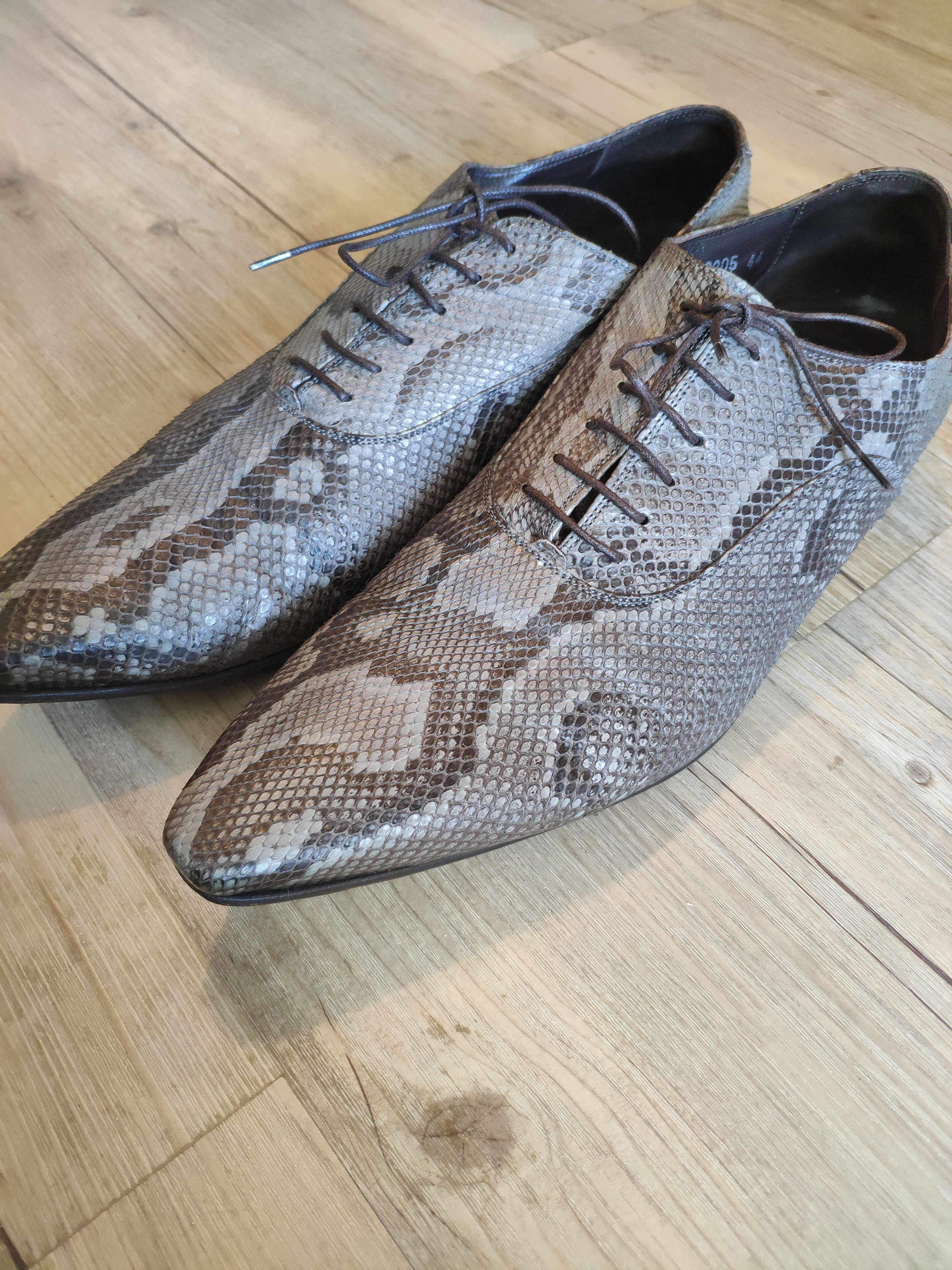 Gianni Barbato GRAIL! Python derbies. Chic like Saint Laurent or Dior Size US 10 / EU 43 - 3 Thumbnail