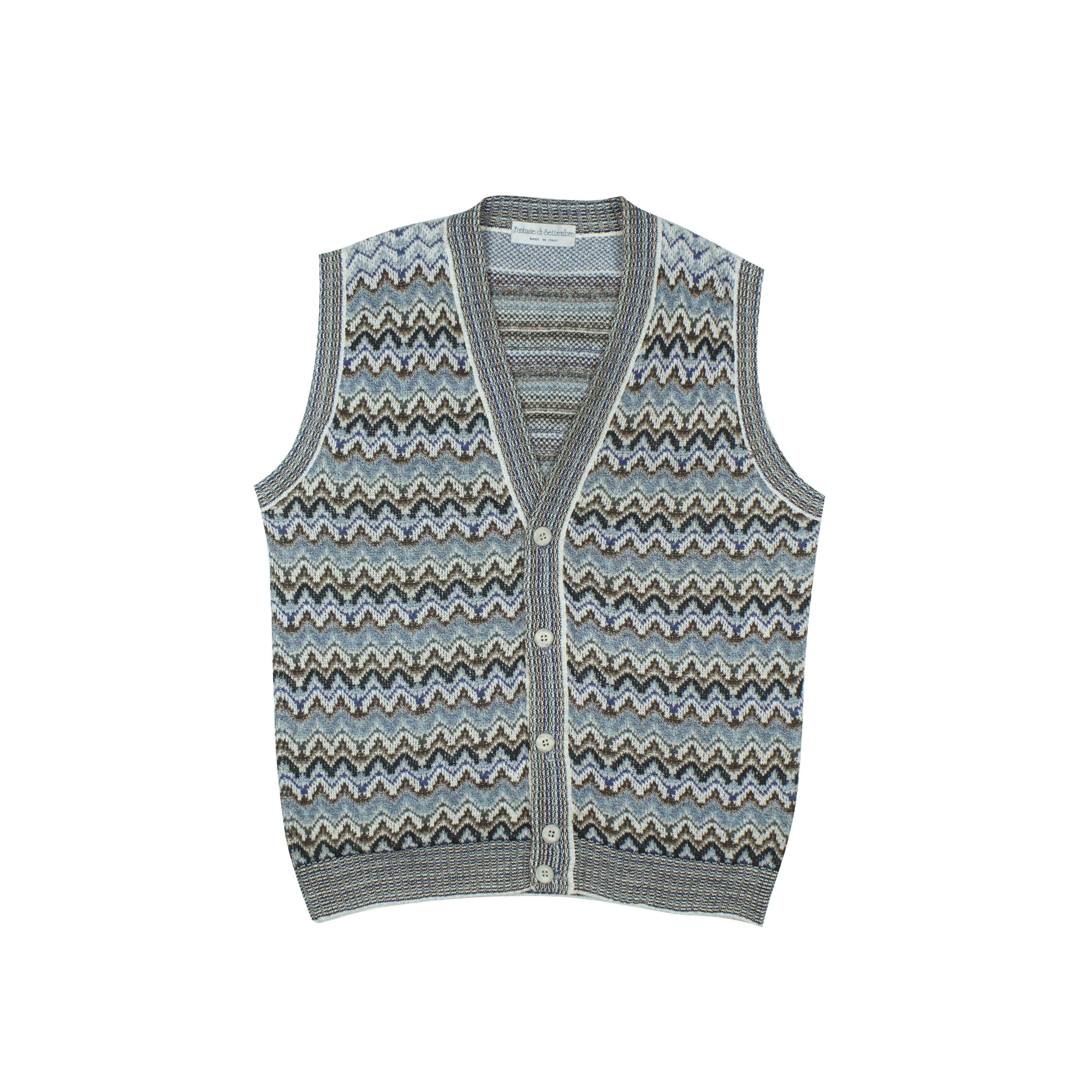 Vintage 90s Italian Made Fantasie di Settembre Knitted Vest | Grailed