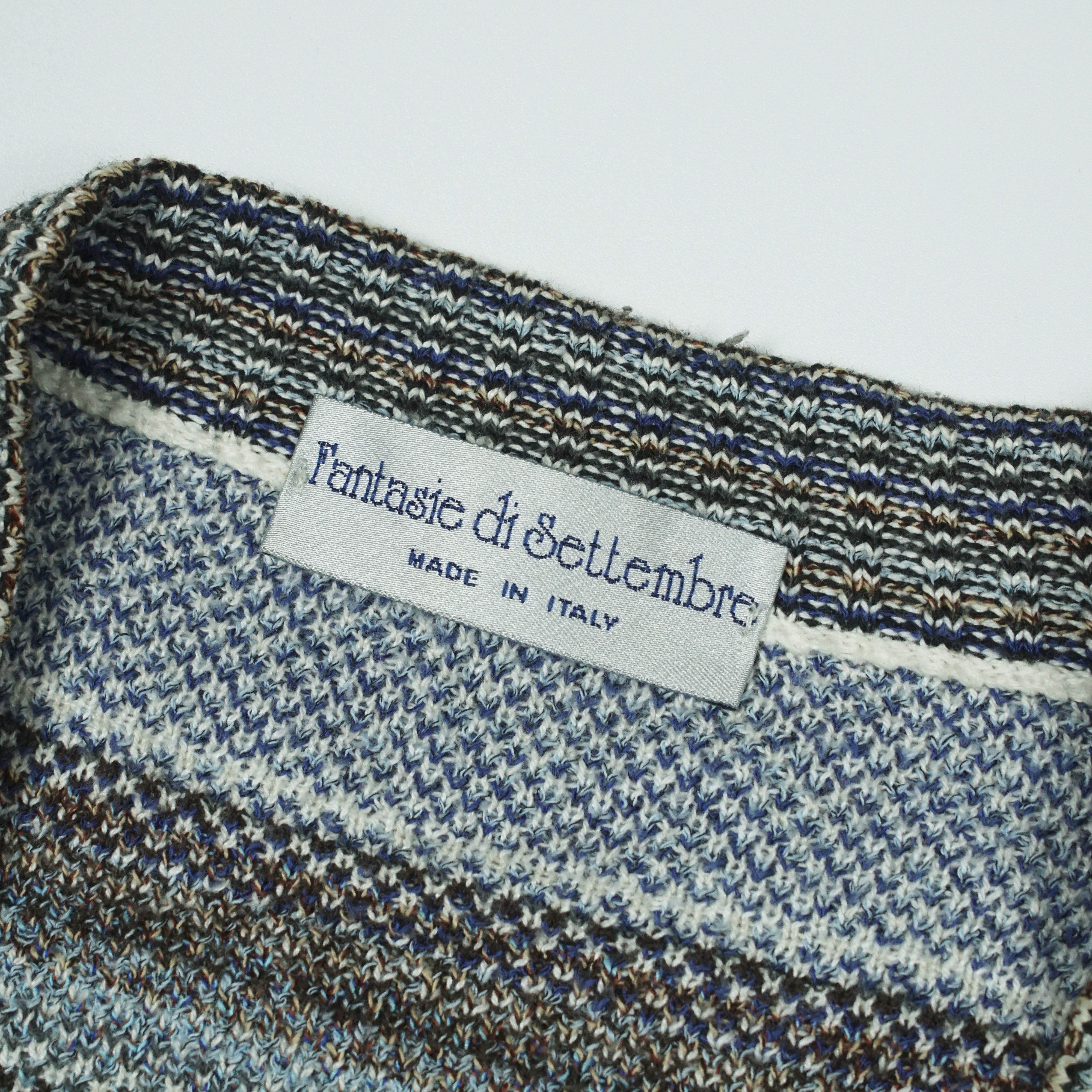 Vintage *NoTariff Italian Made Fantasie di Settembre Knitted Vest Size US S / EU 44-46 / 1 - 4 Thumbnail