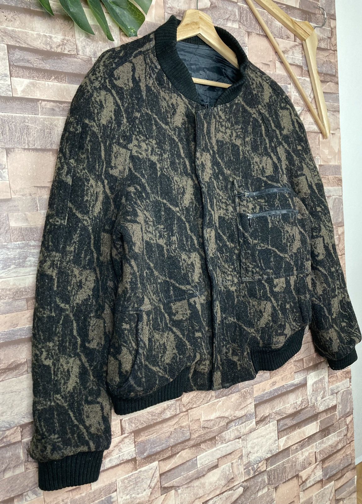 Junko Shimada Mr. Junko koshino wool bomber acid wash jacket Size US M / EU 48-50 / 2 - 3 Thumbnail