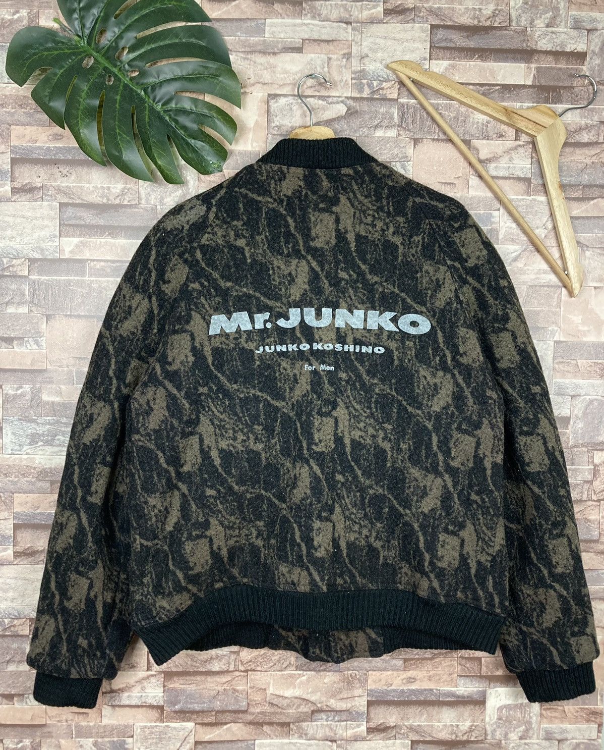 Junko Shimada Mr. Junko koshino wool bomber acid wash jacket Size US M / EU 48-50 / 2 - 4 Thumbnail