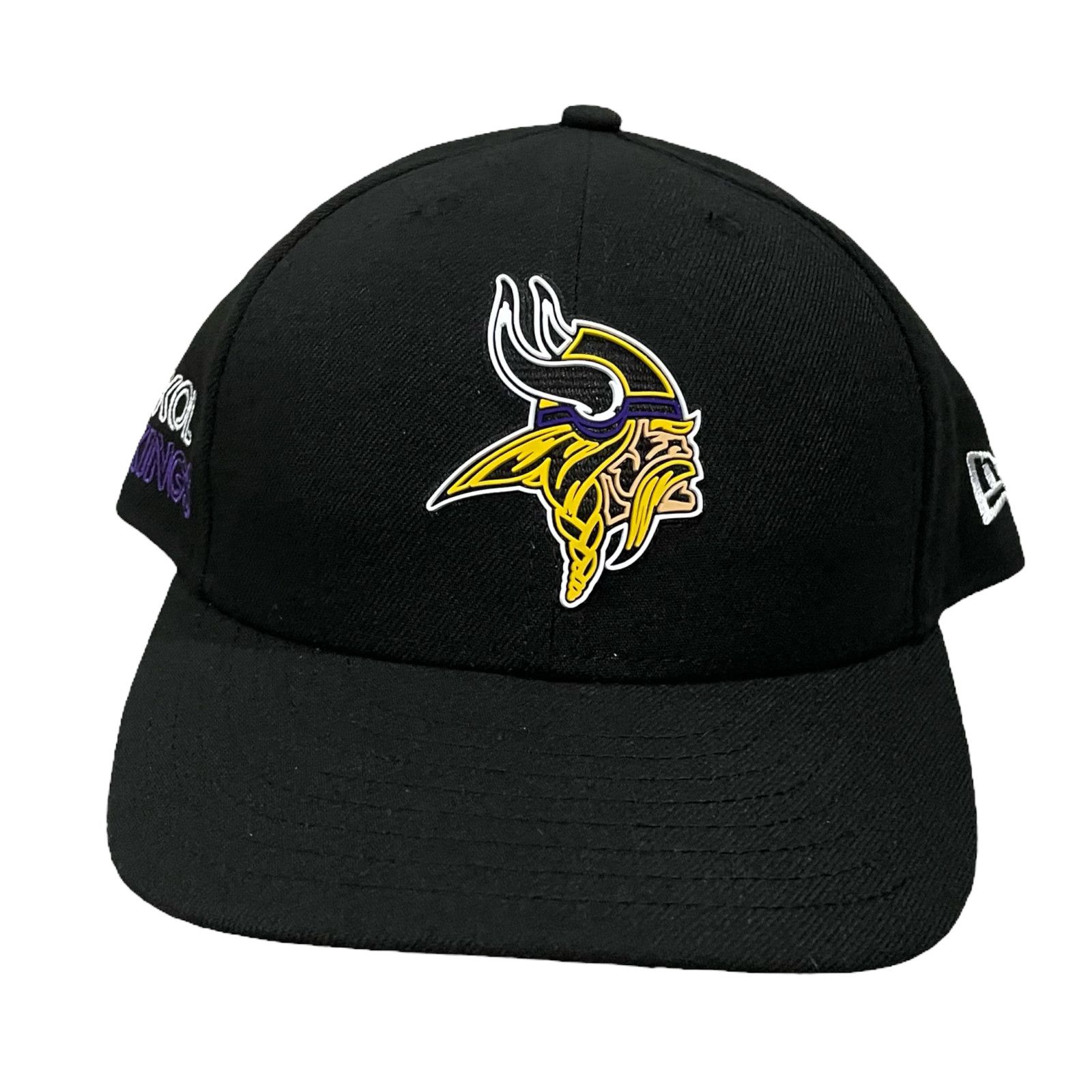 NWT MINNESOTA VIKINGS LOW PROFILE FITTED CAP HAT NEW ERA 59FIFTY 7 1/2  SAMPLE