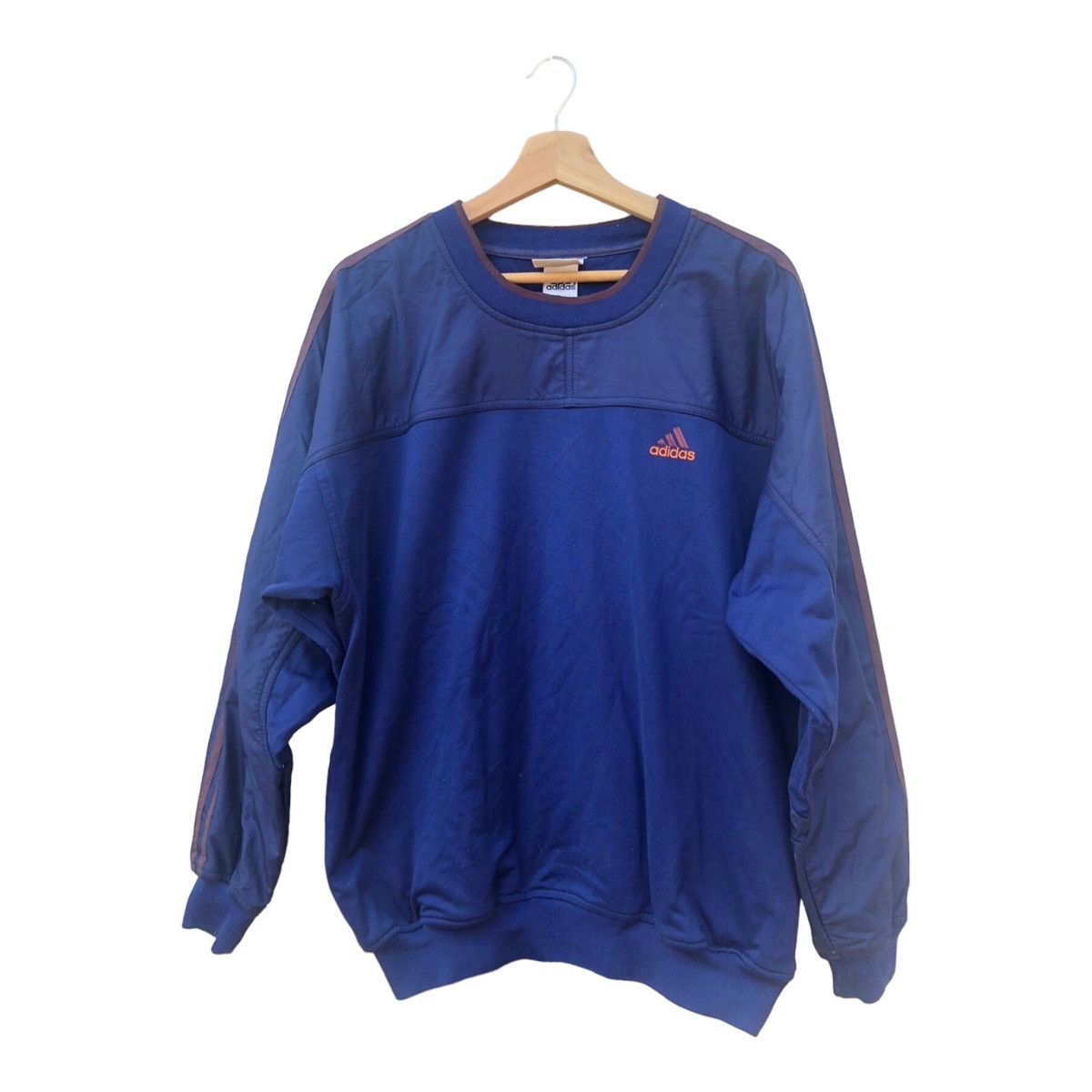 Adidas 🔥SALE AW23🔥Sweatshirt Adidas 3 stripe Size US L / EU 52-54 / 3 - 1 Thumbnail