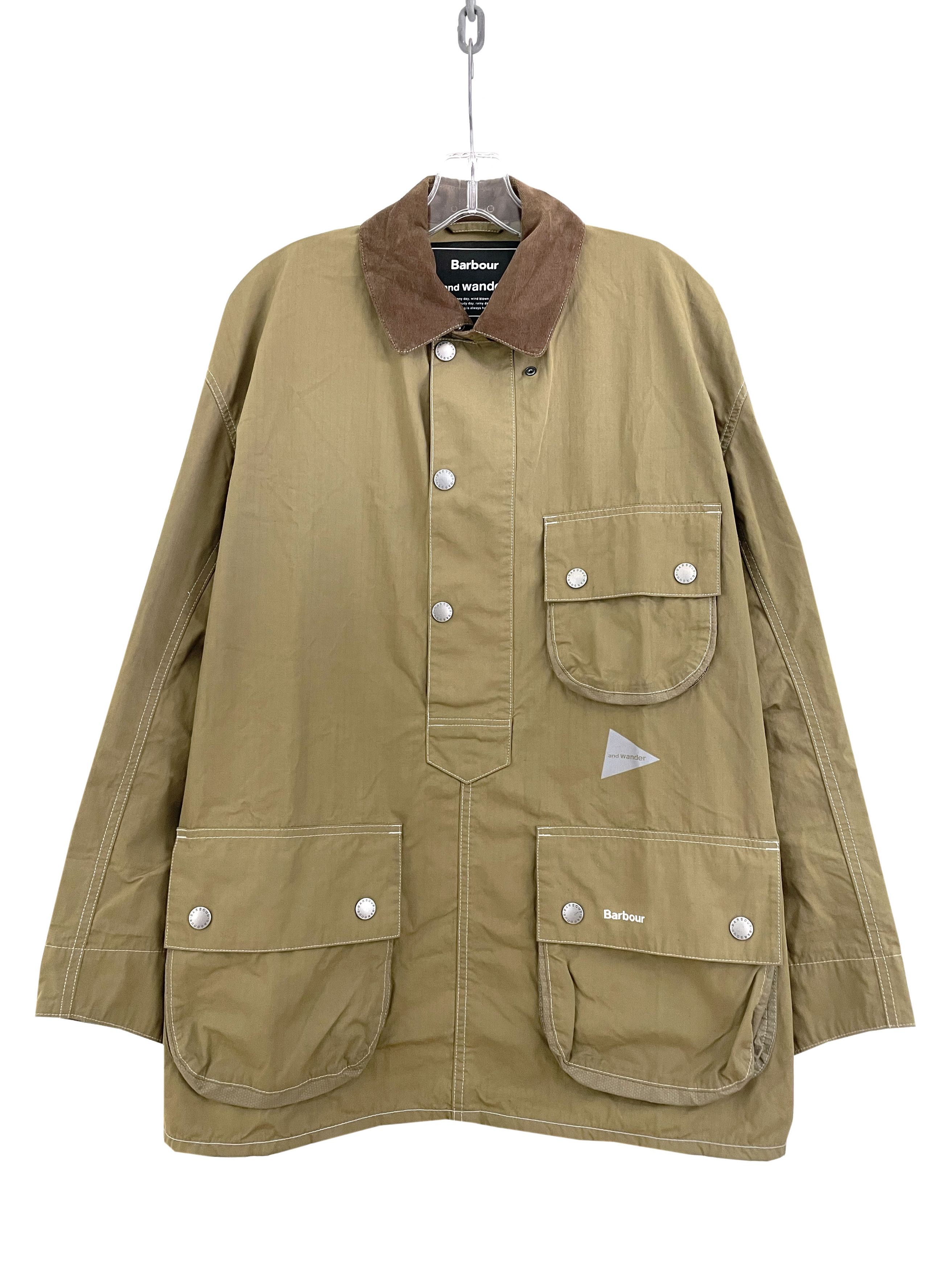 image of And Wander x Barbour Cordura Solway Shirt in Khaki, Men's (Size Large)