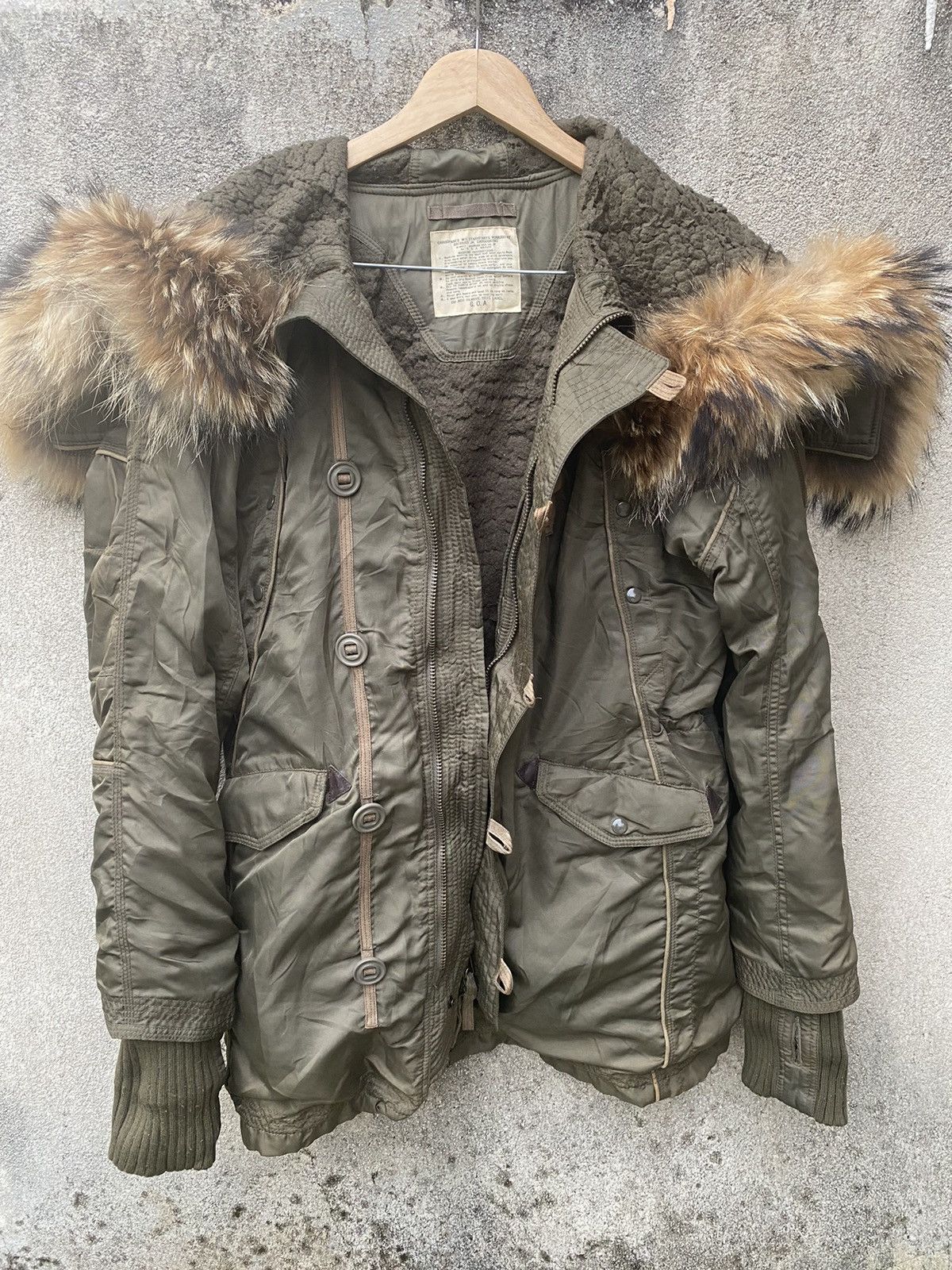 GOA G.O.A Military Cargo Raiders Fur Jacket Rare Design Size US M / EU 48-50 / 2 - 4 Thumbnail