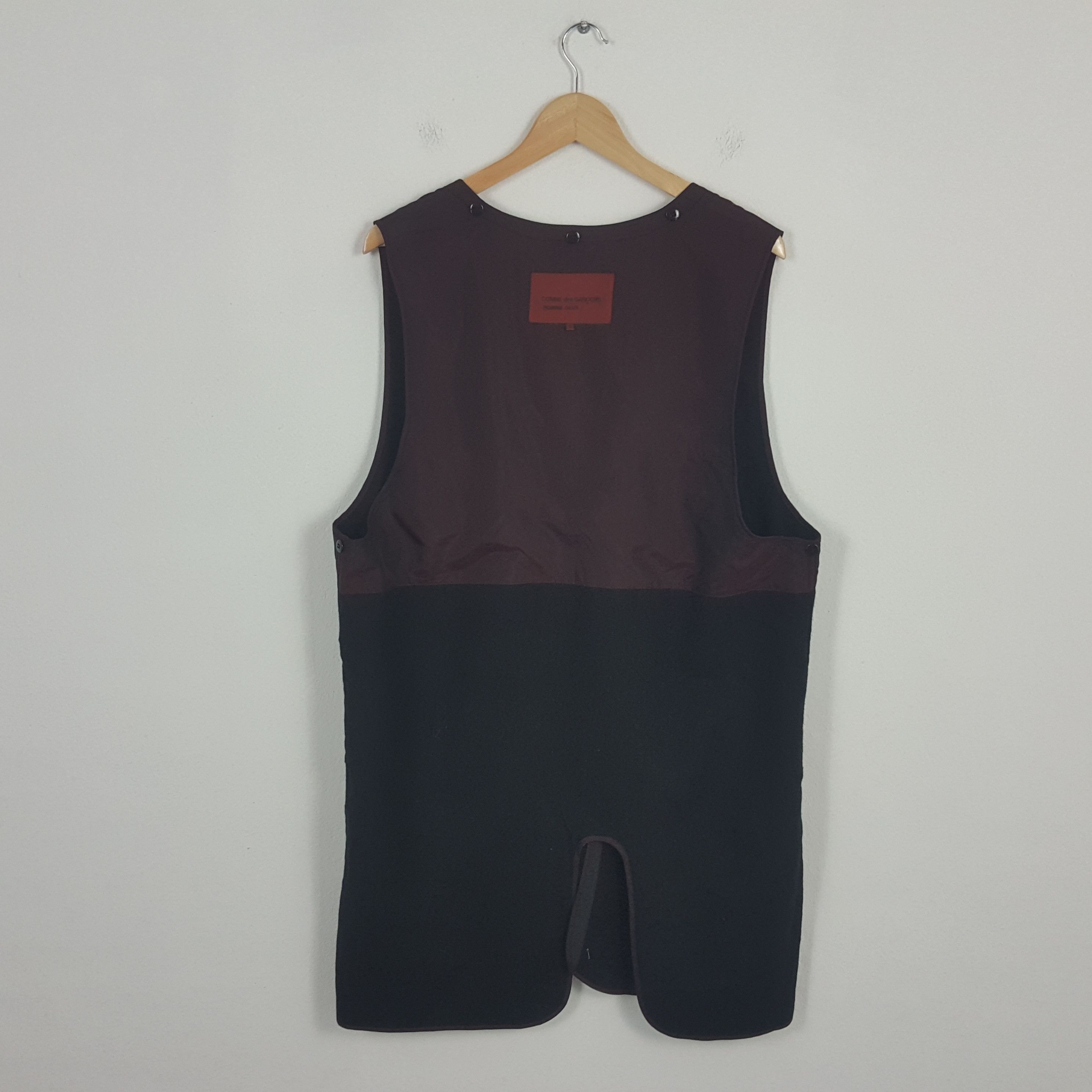 Comme des Garcons Vintage COMMAN des GARCONS HOMME Streetwear Inner Vests Size US L / EU 52-54 / 3 - 3 Thumbnail