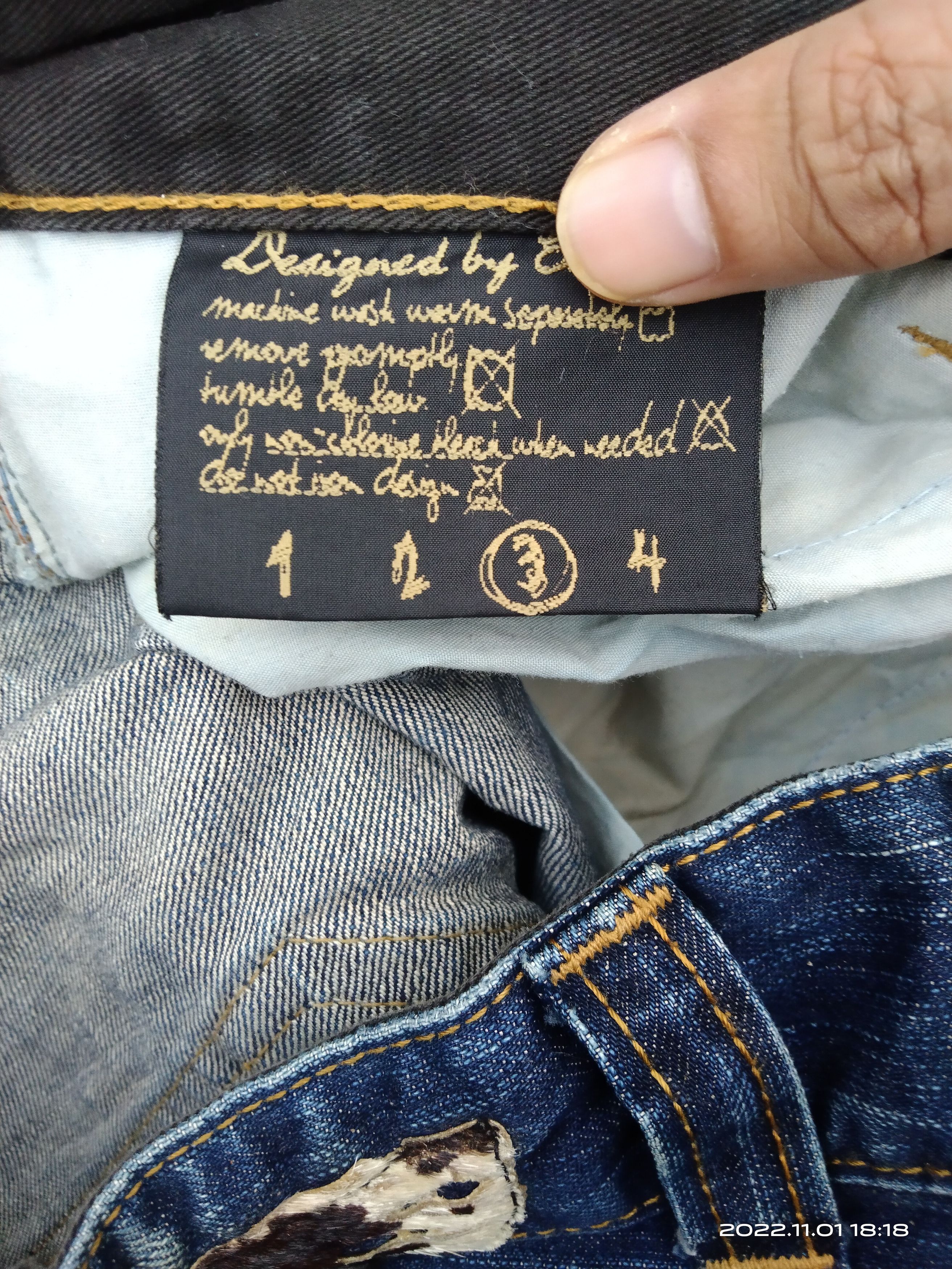 Vintage SUPER SICK A.V.H A VINTAGE HWAN DENIM PANTS Size US 33 - 8 Thumbnail