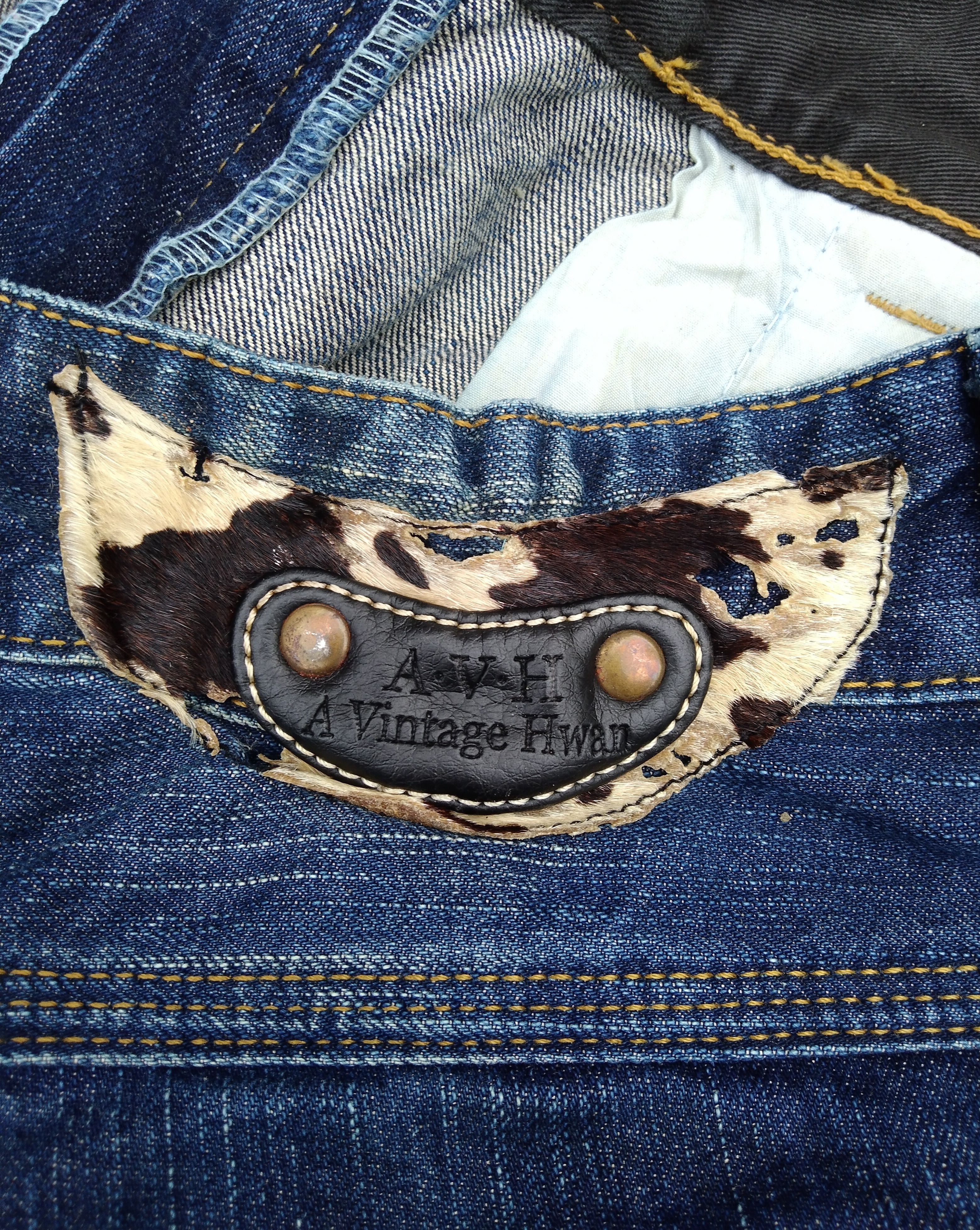 Vintage SUPER SICK A.V.H A VINTAGE HWAN DENIM PANTS Size US 33 - 9 Thumbnail