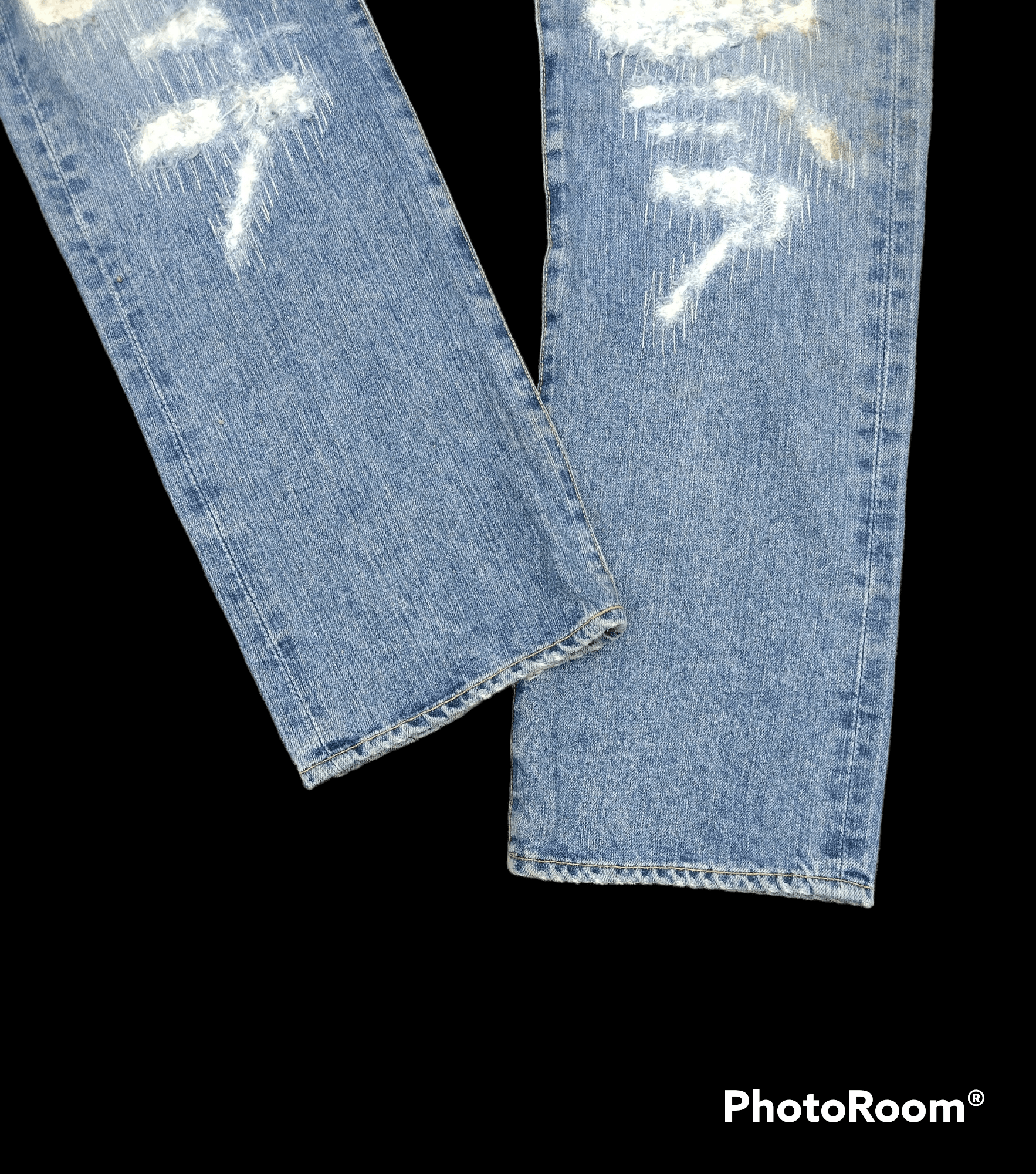 Japanese Brand DiSTRESSED BORO GOWEST MADE IN JAPAN DENIM PANTS Size US 33 - 6 Thumbnail