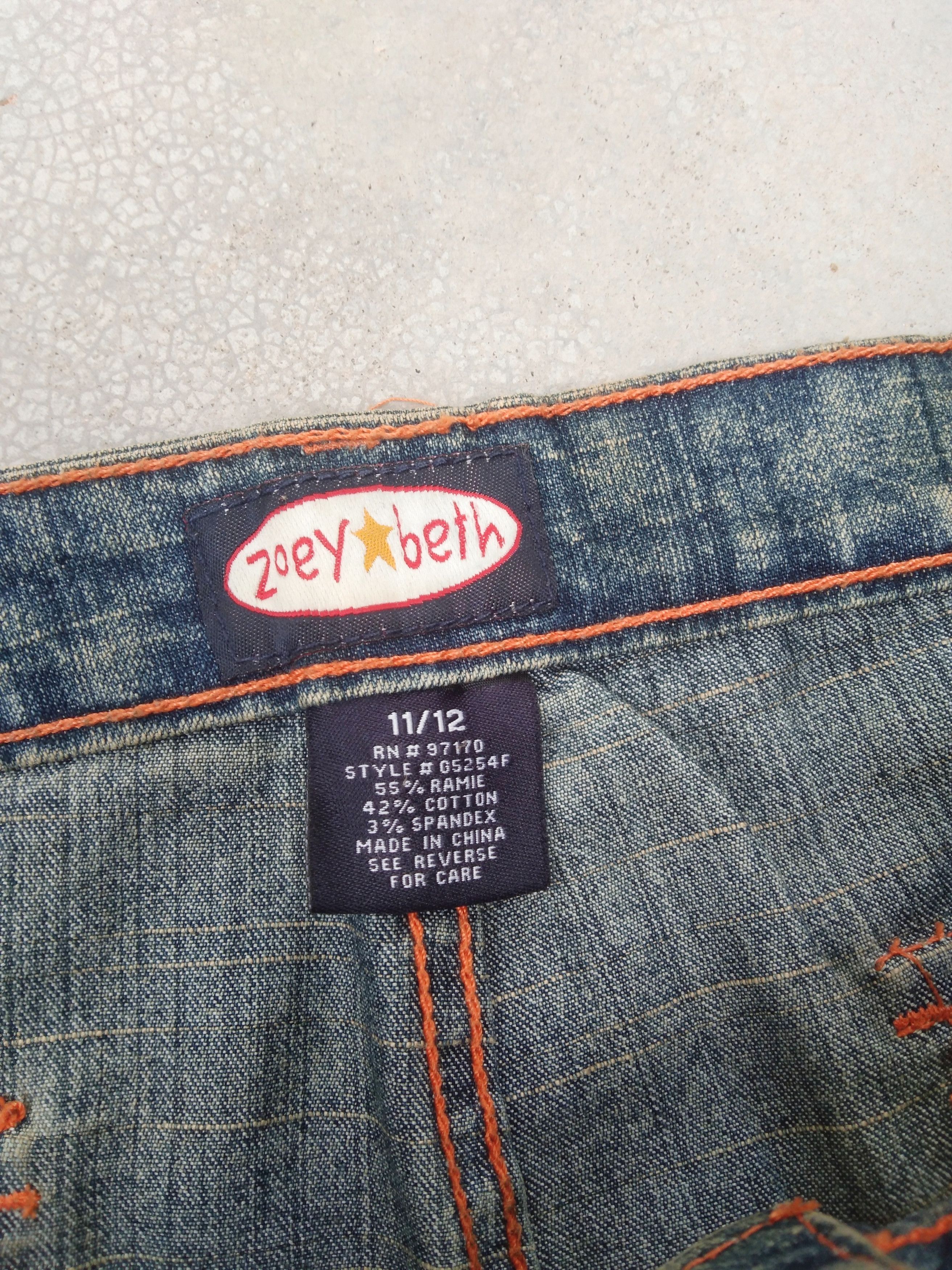 Jean Vintage Mud Wash Paint Splatter Flared Jeans 34x32 Size US 34 / EU 50 - 8 Thumbnail