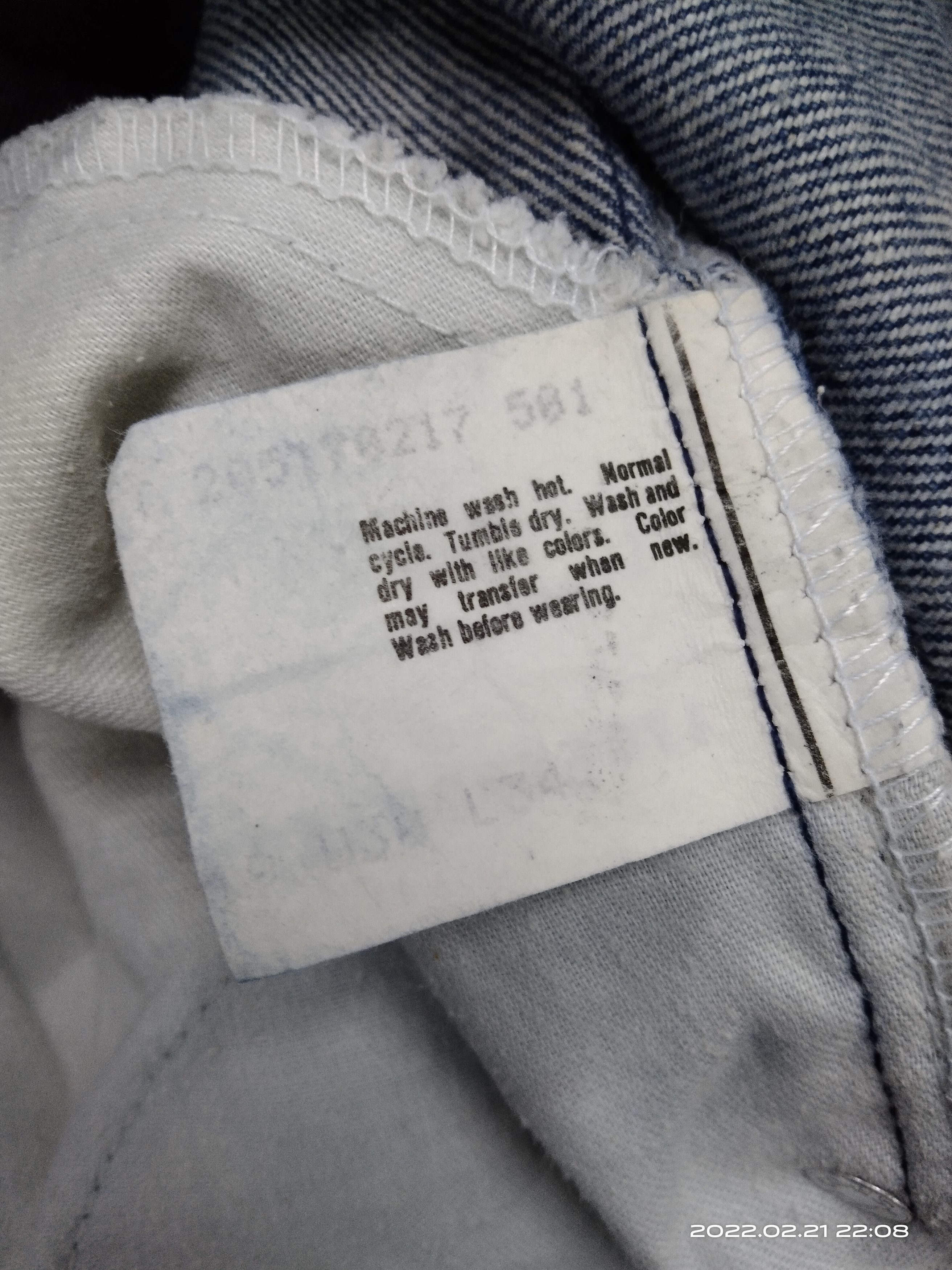 Levi's Vintage Clothing × Vintage LEVIS VINTAGE 80s FLARE ORANGE TAB 201517-0217 DENIM PANTS Size US 29 - 7 Thumbnail