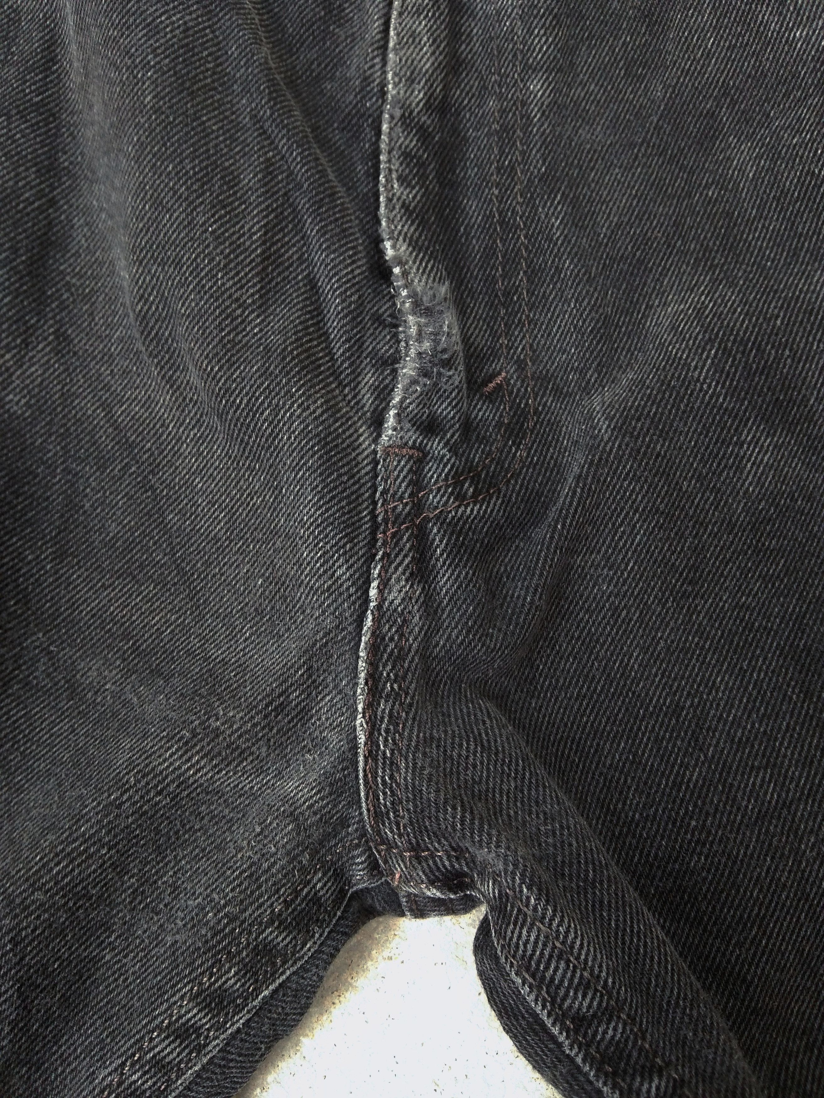 Levi's Vintage Levi's Jeans 505 Faded Black Distressed Denim 38x29 Size US 38 / EU 54 - 8 Thumbnail