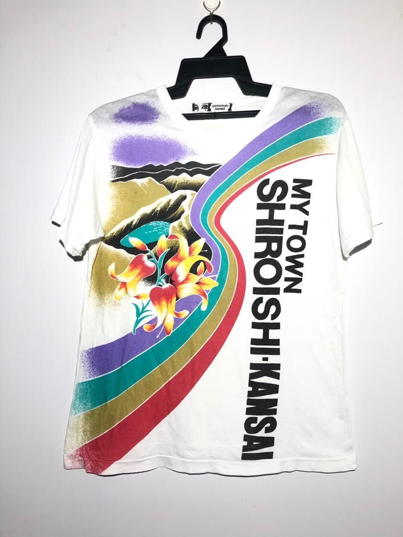 Kansai Yamamoto × Vintage Vintage 90s Kansai Yamamoto Shiroshi T Shirt Very Rare Size US S / EU 44-46 / 1 - 1 Thumbnail