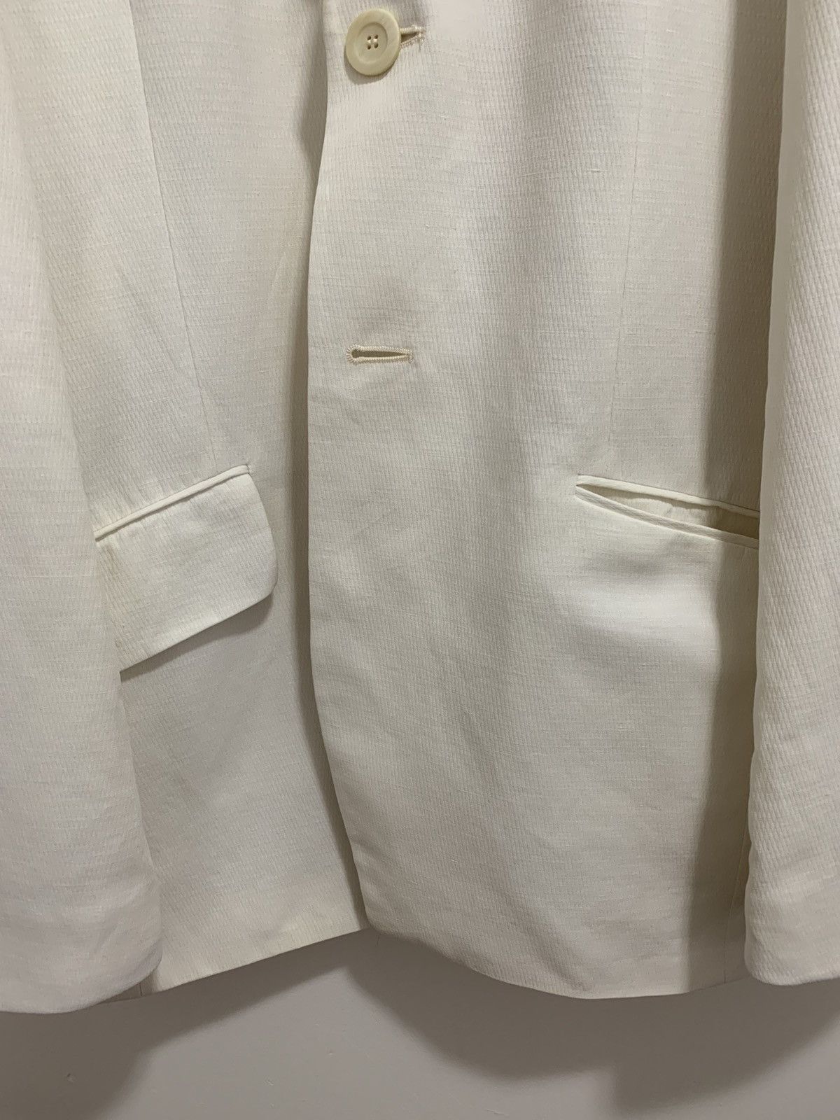 Dries Van Noten Worn ONCE €1045 textured linen blazer, IT48-50, MI Belgium Size 38R - 6 Thumbnail