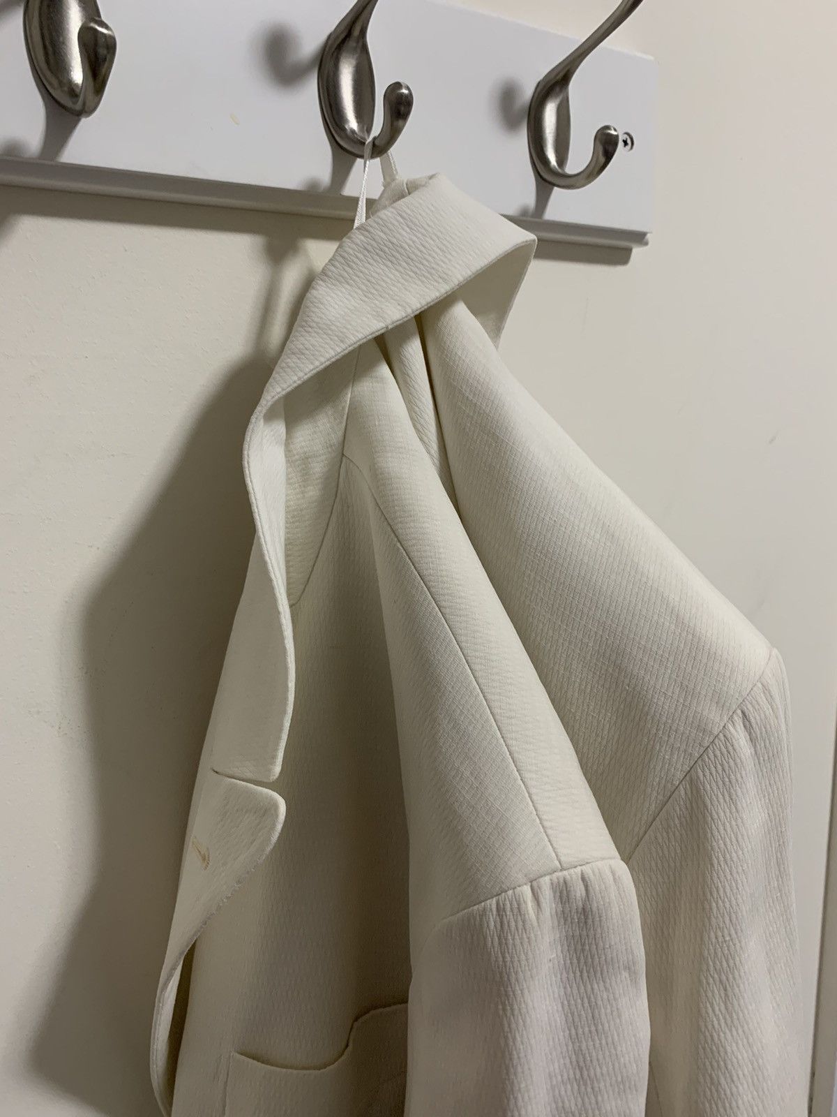 Dries Van Noten Worn ONCE €1045 textured linen blazer, IT48-50, MI Belgium Size 38R - 13 Thumbnail