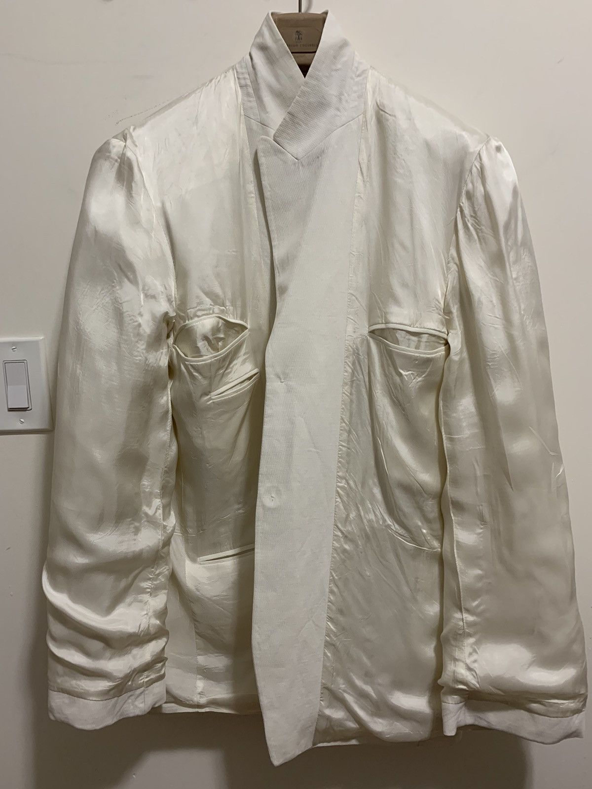 Dries Van Noten Worn ONCE €1045 textured linen blazer, IT48-50, MI Belgium Size 38R - 14 Thumbnail