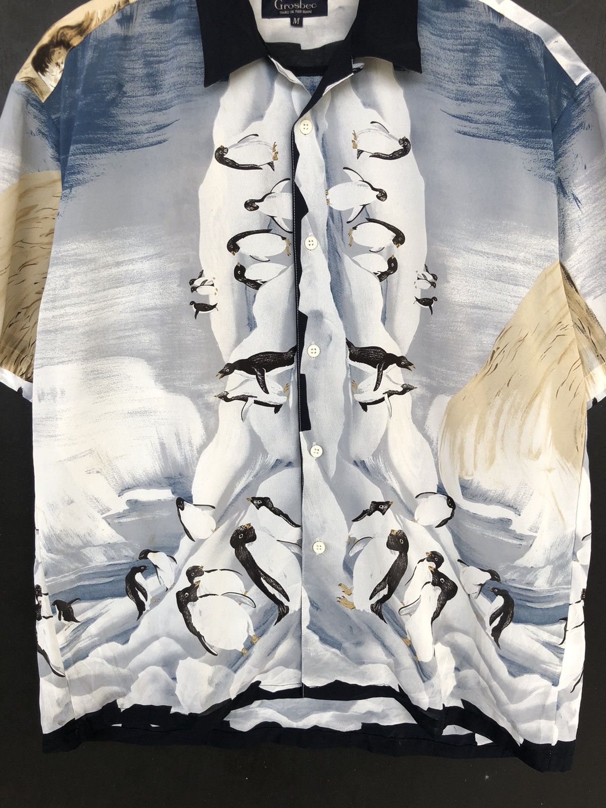 Art Comes First RARE🔥Grosbec 🇮🇹 "Antarctic" Motif B/D Baroque Shirt Size US L / EU 52-54 / 3 - 5 Thumbnail