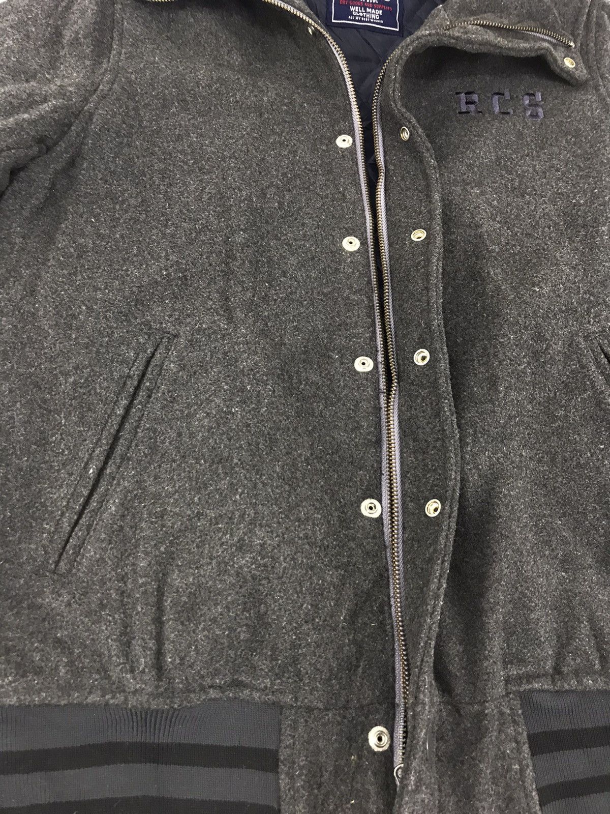 Japanese Brand Rodeo Crown RCS Wool Varsity Jacket Hoodies Quilted Inner Size US M / EU 48-50 / 2 - 6 Thumbnail