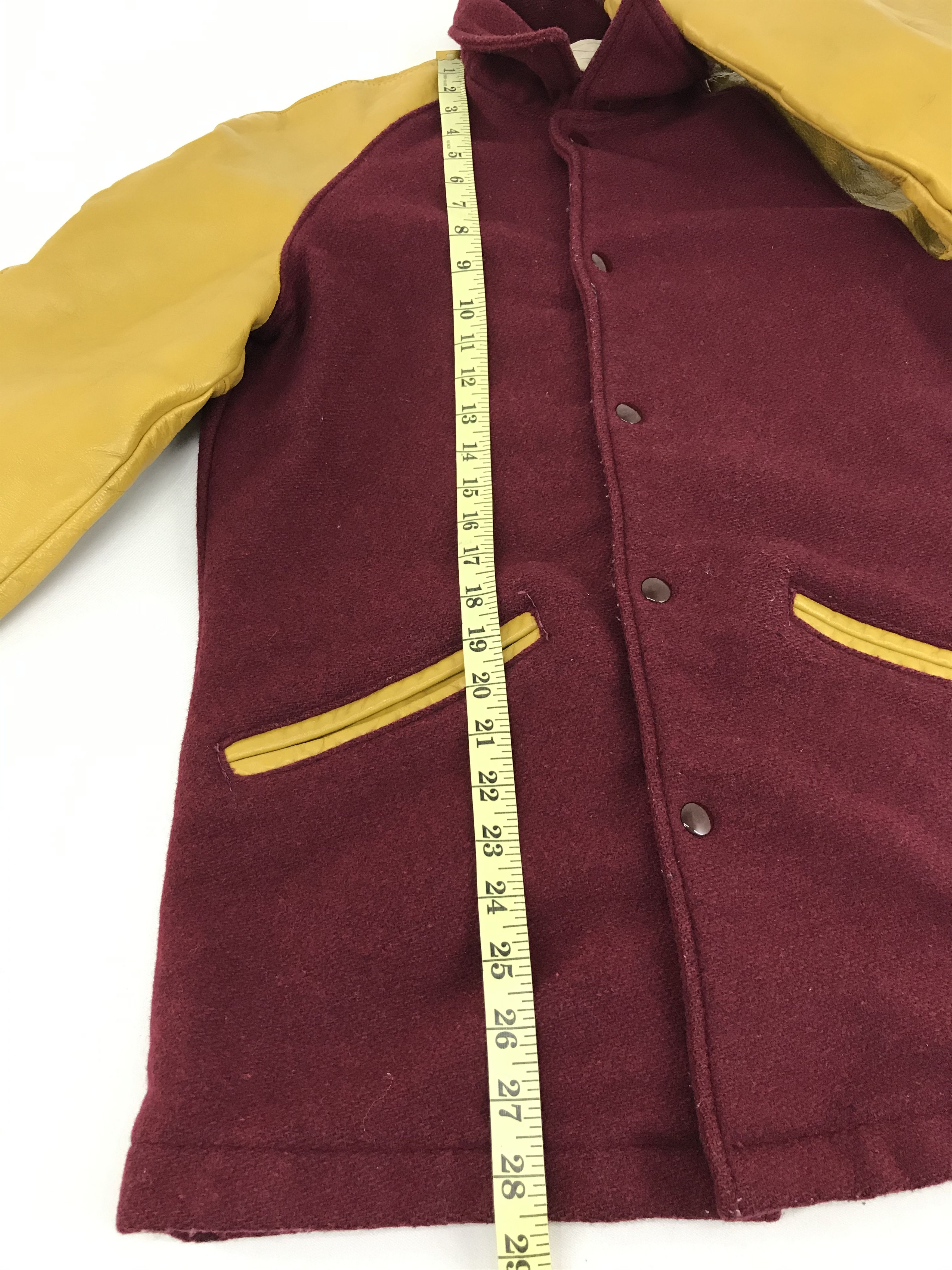 Delong × Vintage Vintage DeLong Kim Long Varsity Jacket Leather Wool Size US S / EU 44-46 / 1 - 8 Thumbnail