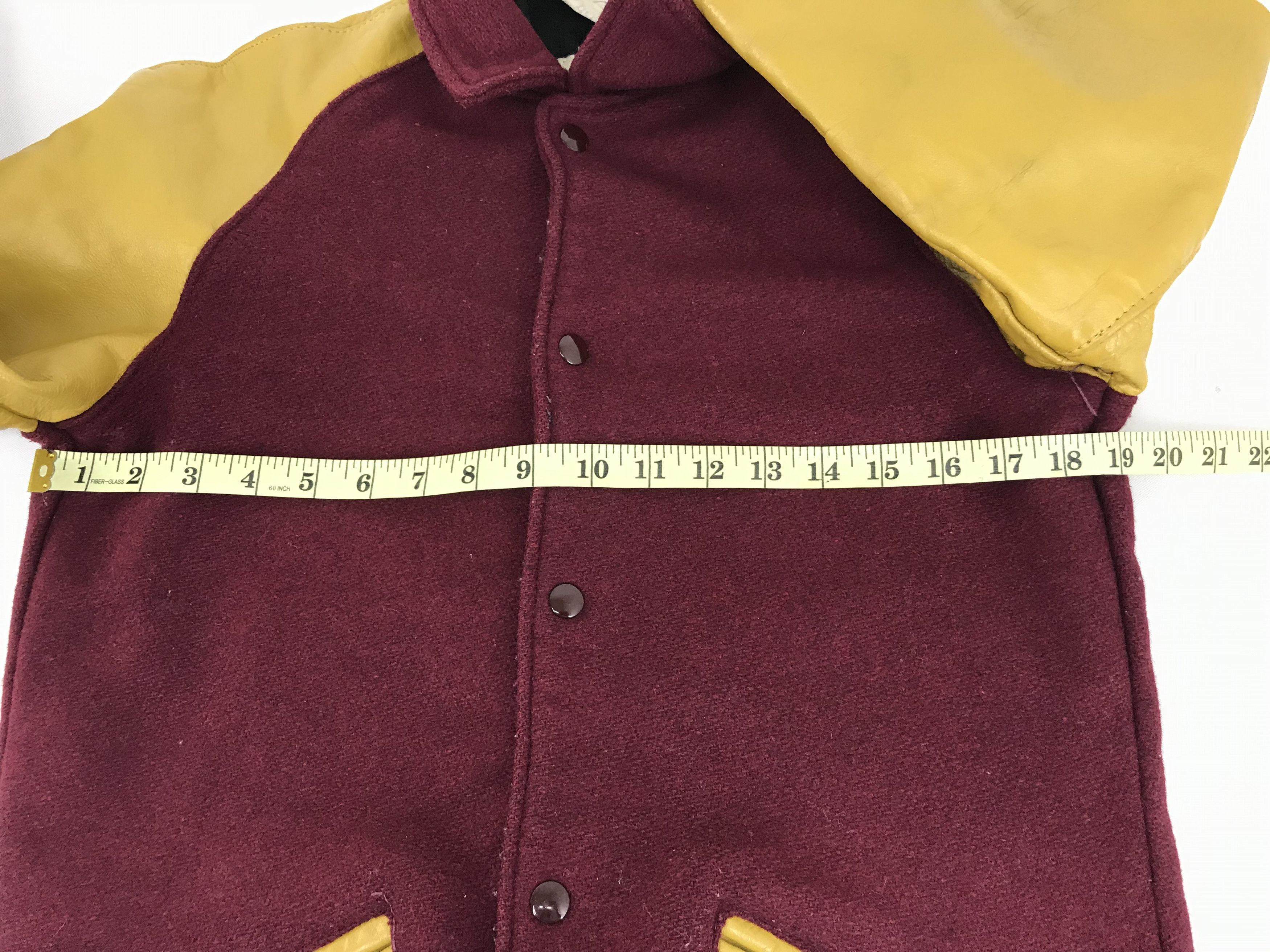Delong × Vintage Vintage DeLong Kim Long Varsity Jacket Leather Wool Size US S / EU 44-46 / 1 - 7 Thumbnail