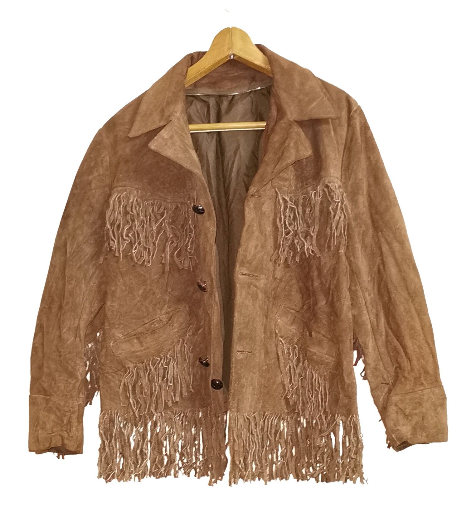 Cowboy Equipment Western Cowboy Leather Suede Fringe Jacket Size US M / EU 48-50 / 2 - 3 Thumbnail