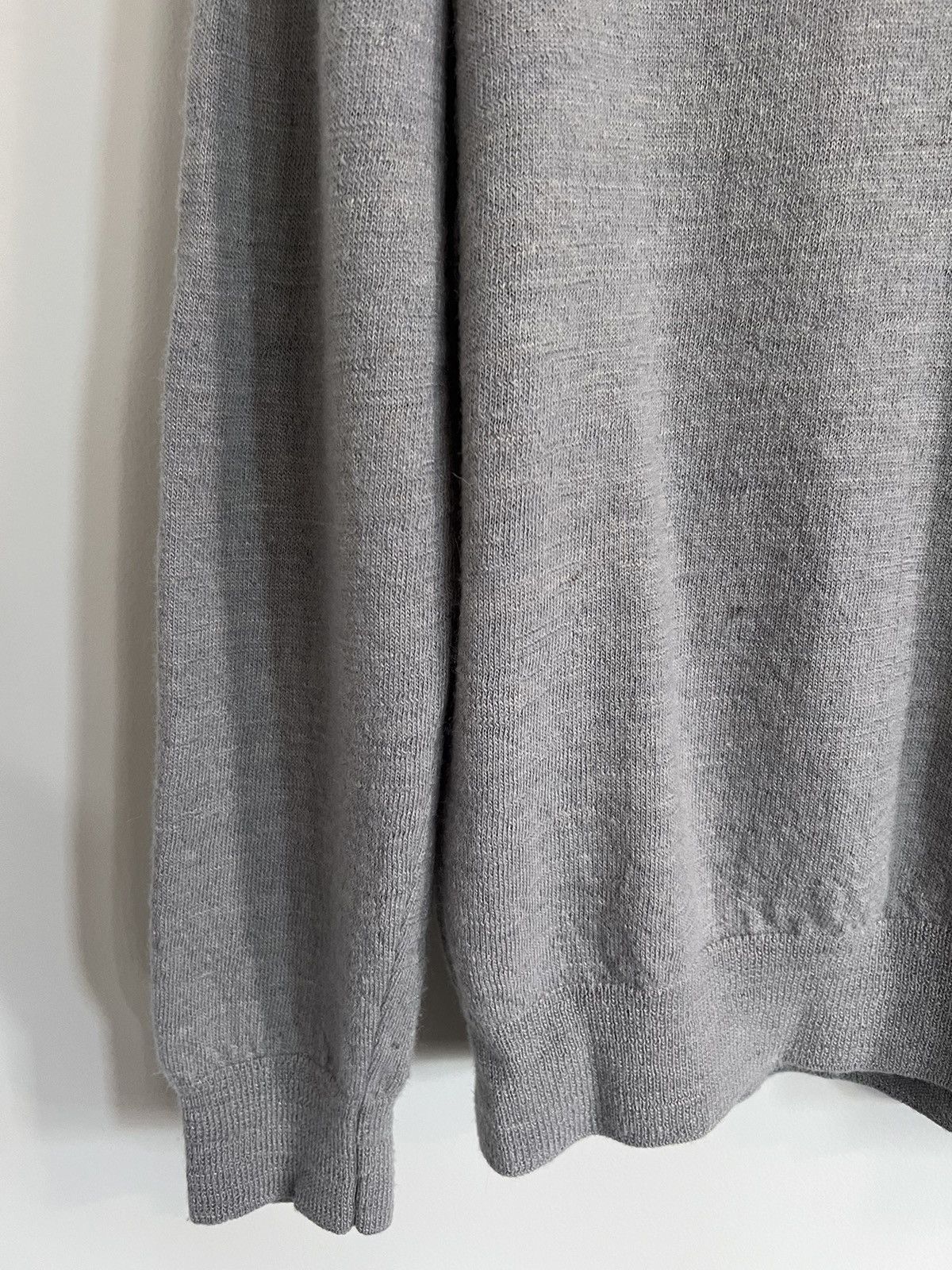 Maison Margiela FW13 Leather elbow-patch v-neck sweater/jumper, L, worn x 6 Size US L / EU 52-54 / 3 - 7 Thumbnail