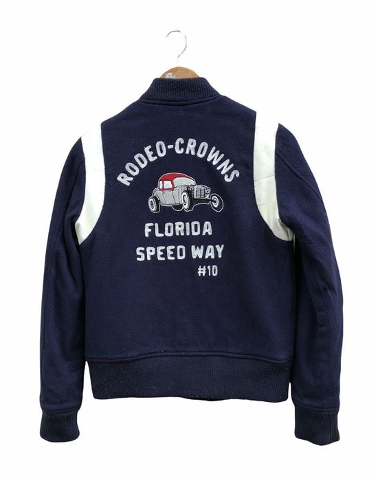 Varsity 🔥RARE RODEO CROWS FLORIDA SPEED WAY VARSITY JACKET | Grailed